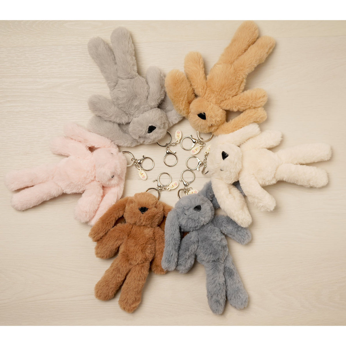 Oatey The Plush Light Brown Bunny Keyring 5