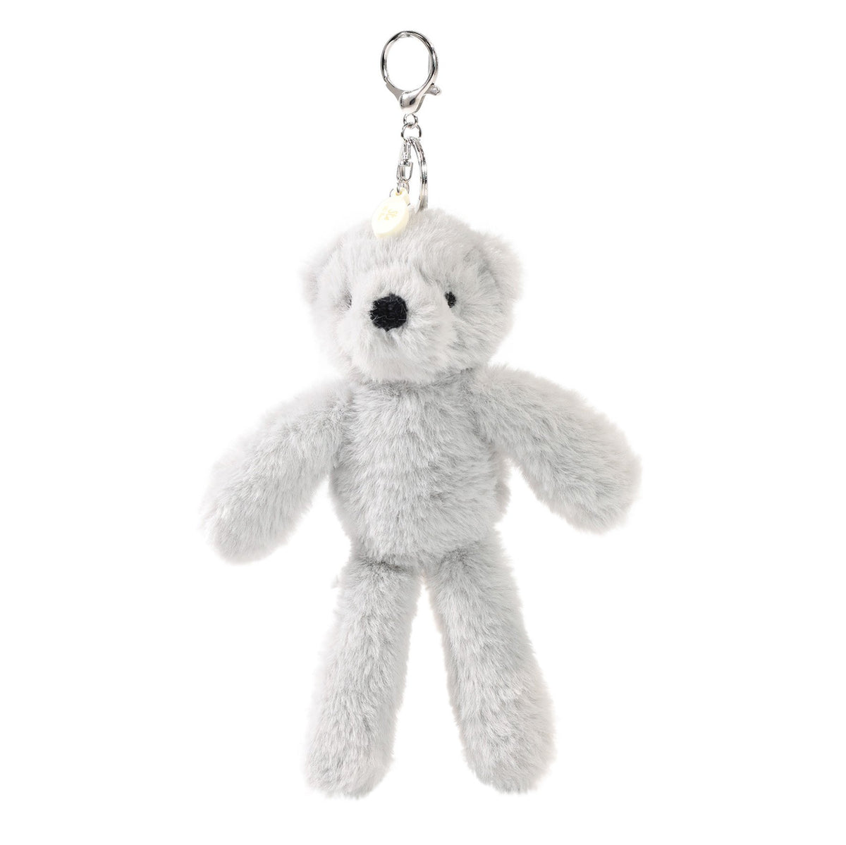 Ste The Plush Light Grey Bear Keyring 2