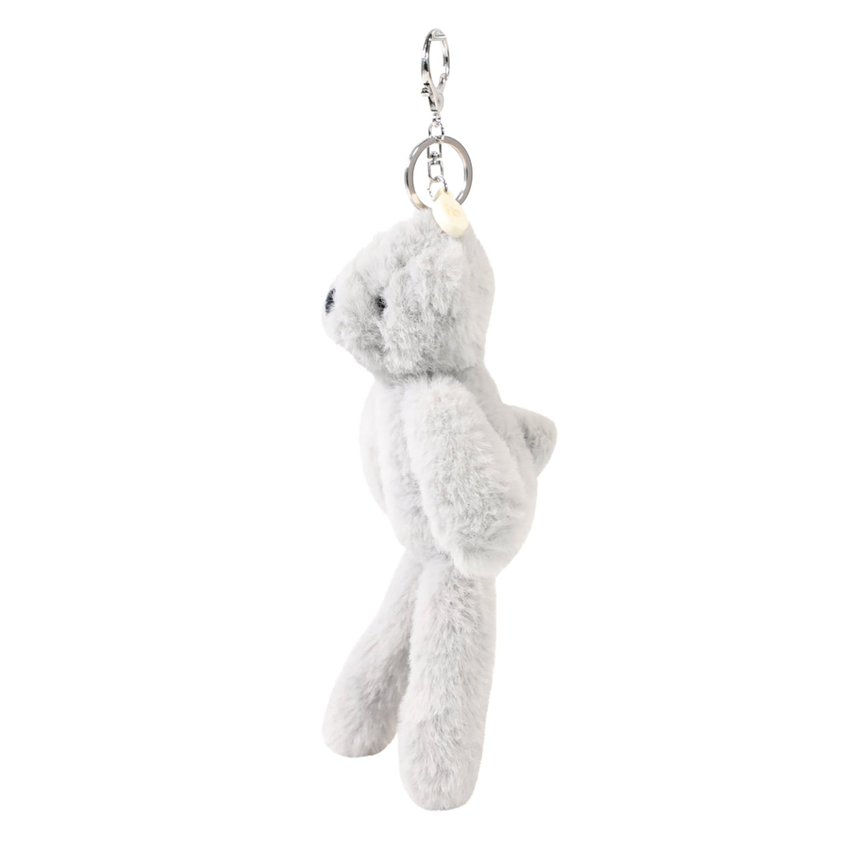 Ste The Plush Light Grey Bear Keyring 4