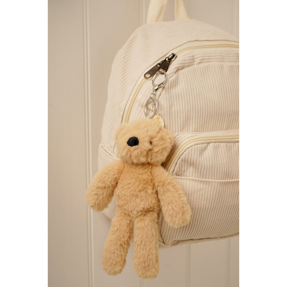 Hudson The Plush Light Brown Bear Keyring
