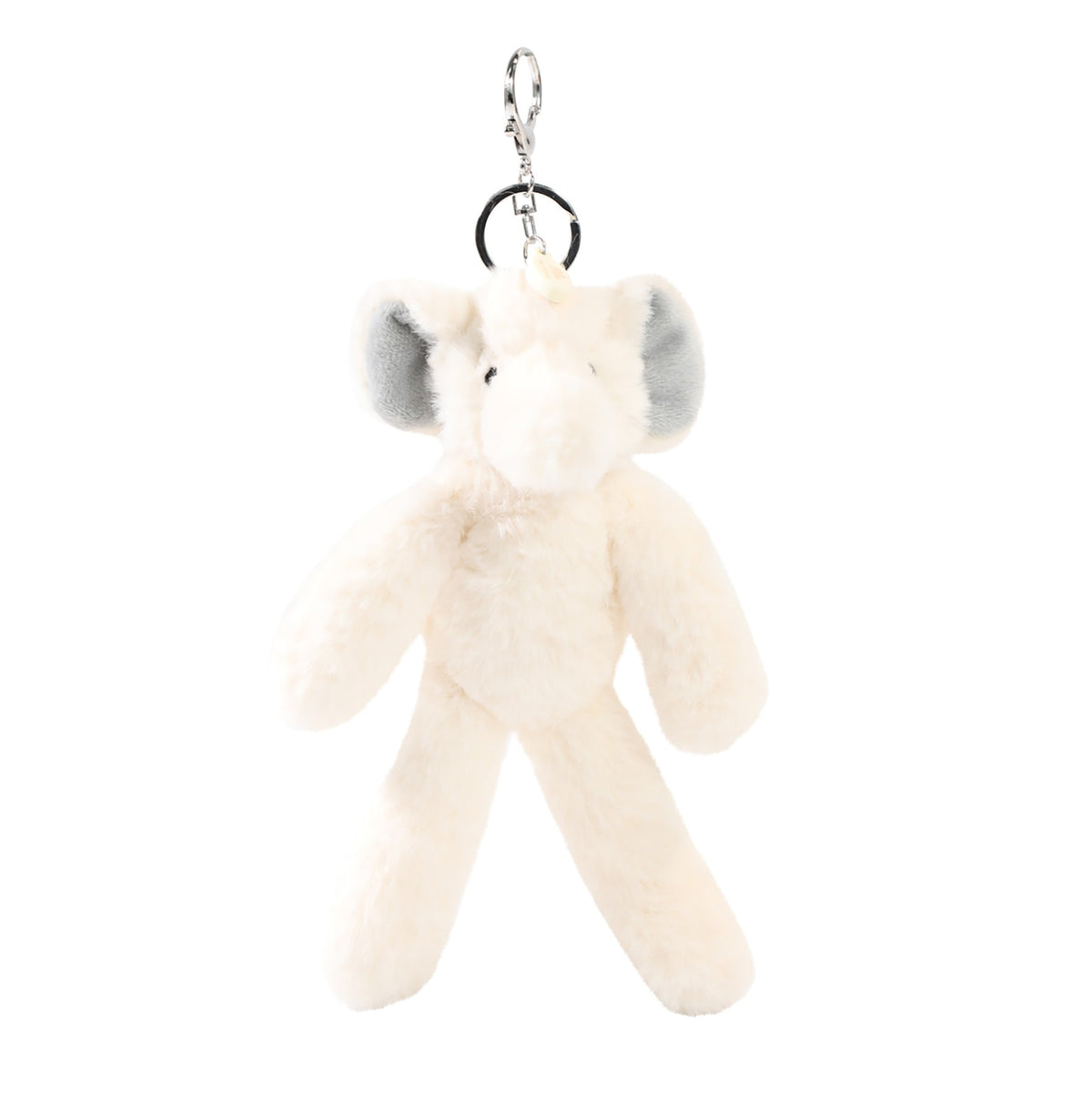 Ellie The Plush Cream Elephant Keyring 2