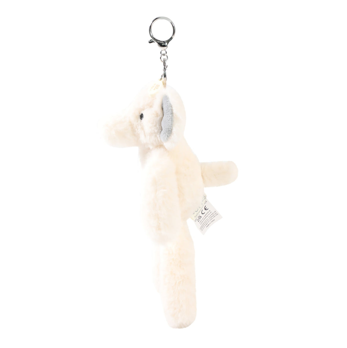 Ellie The Plush Cream Elephant Keyring 4