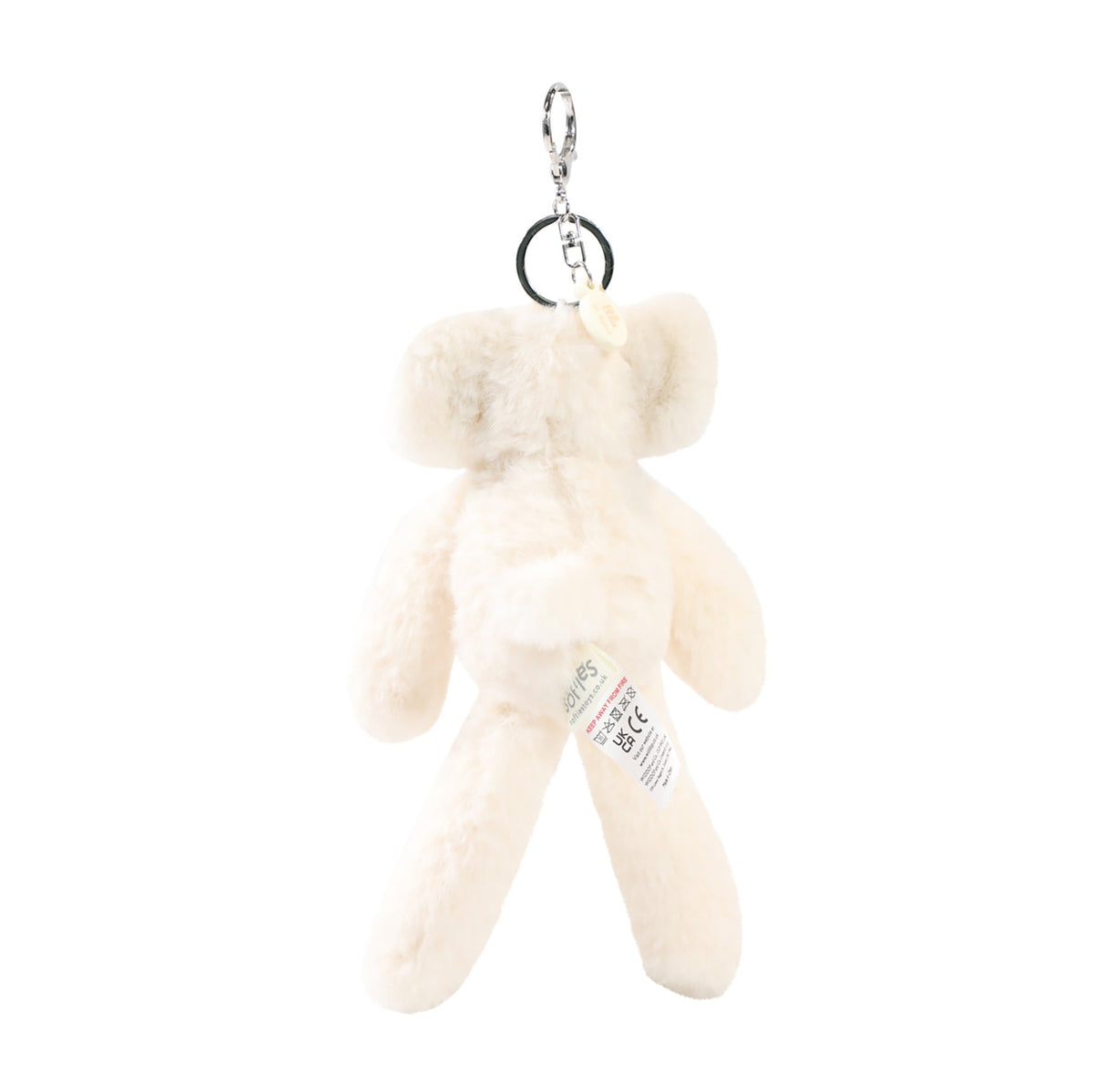 Ellie The Plush Cream Elephant Keyring 5