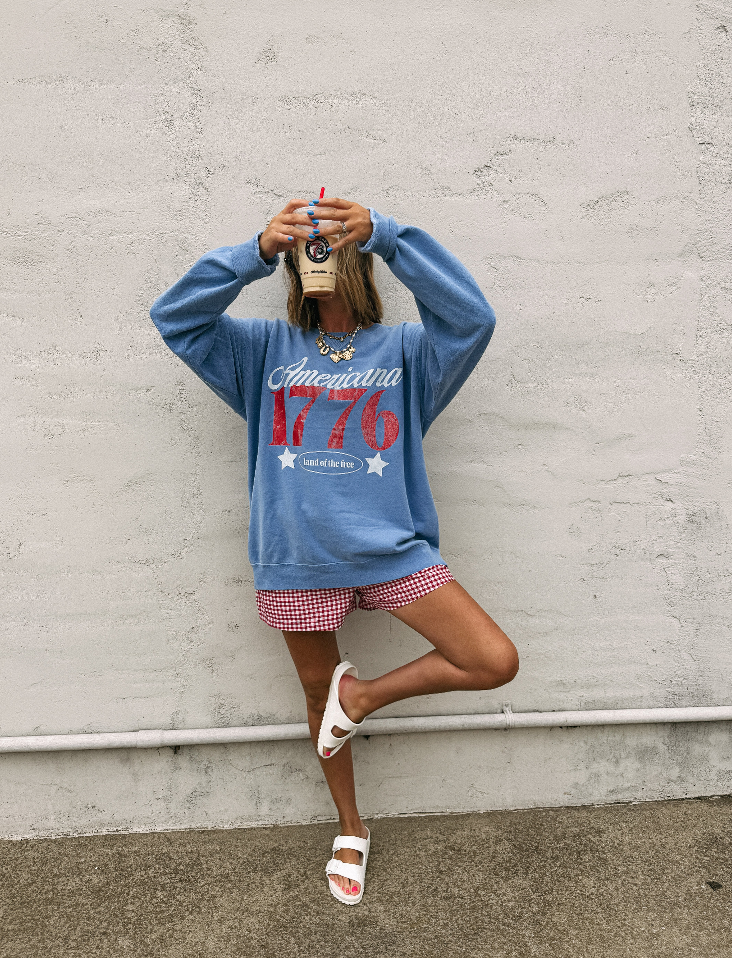 Americana 1776 Sweatshirt - Comfort Wash / Blue