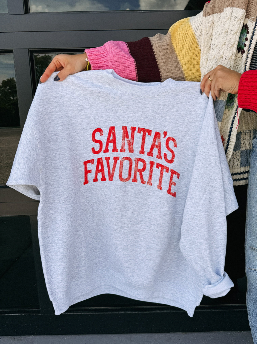 Santa's Favorite Sweatshirt -ash