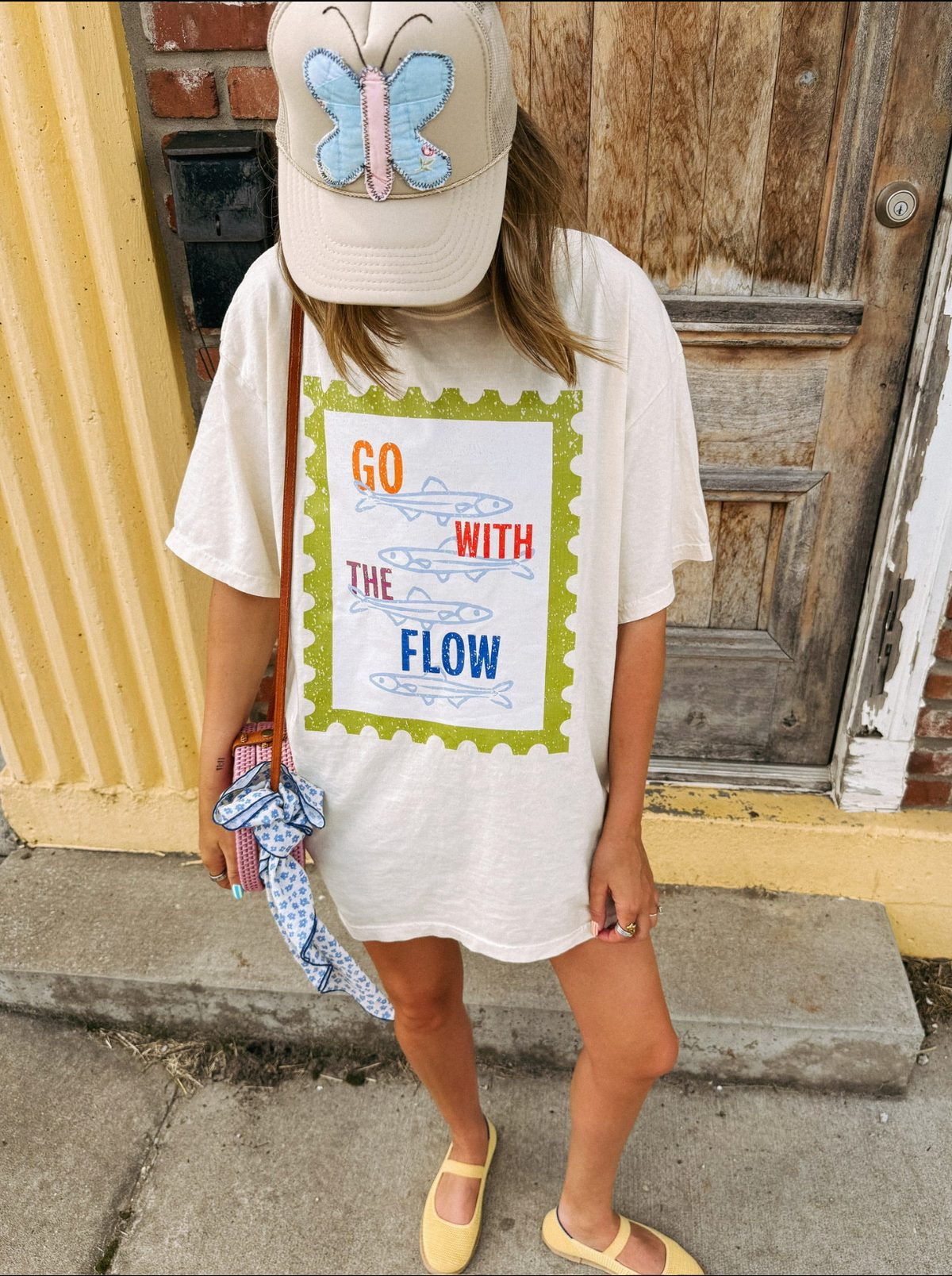 Go With The Flow Graphic Tee - Ivory
