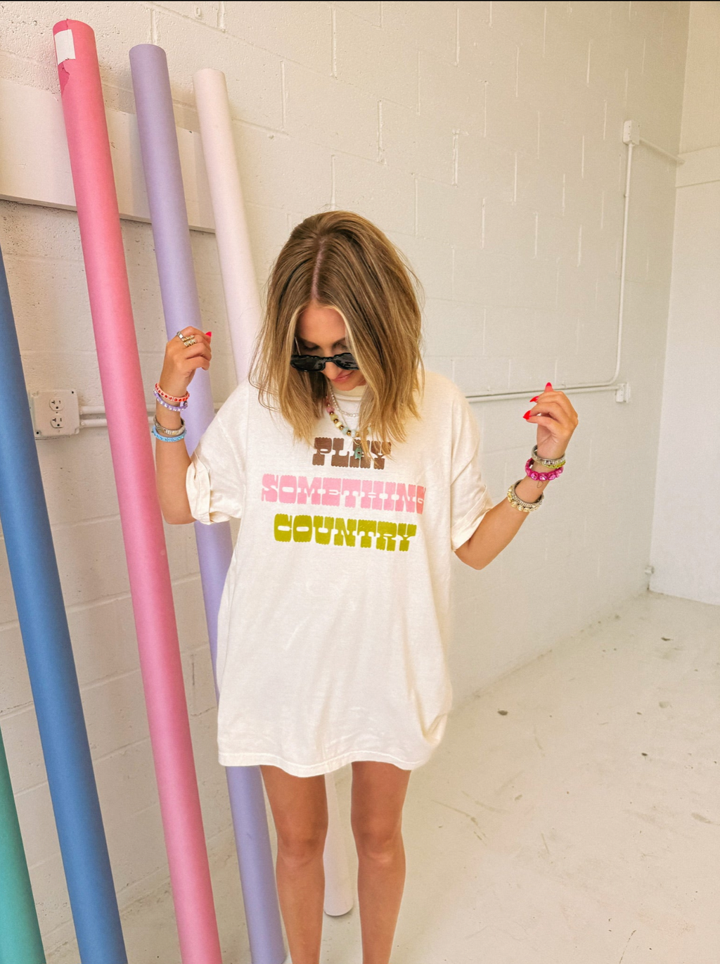 Play Something Country Graphic Tee - Ivory