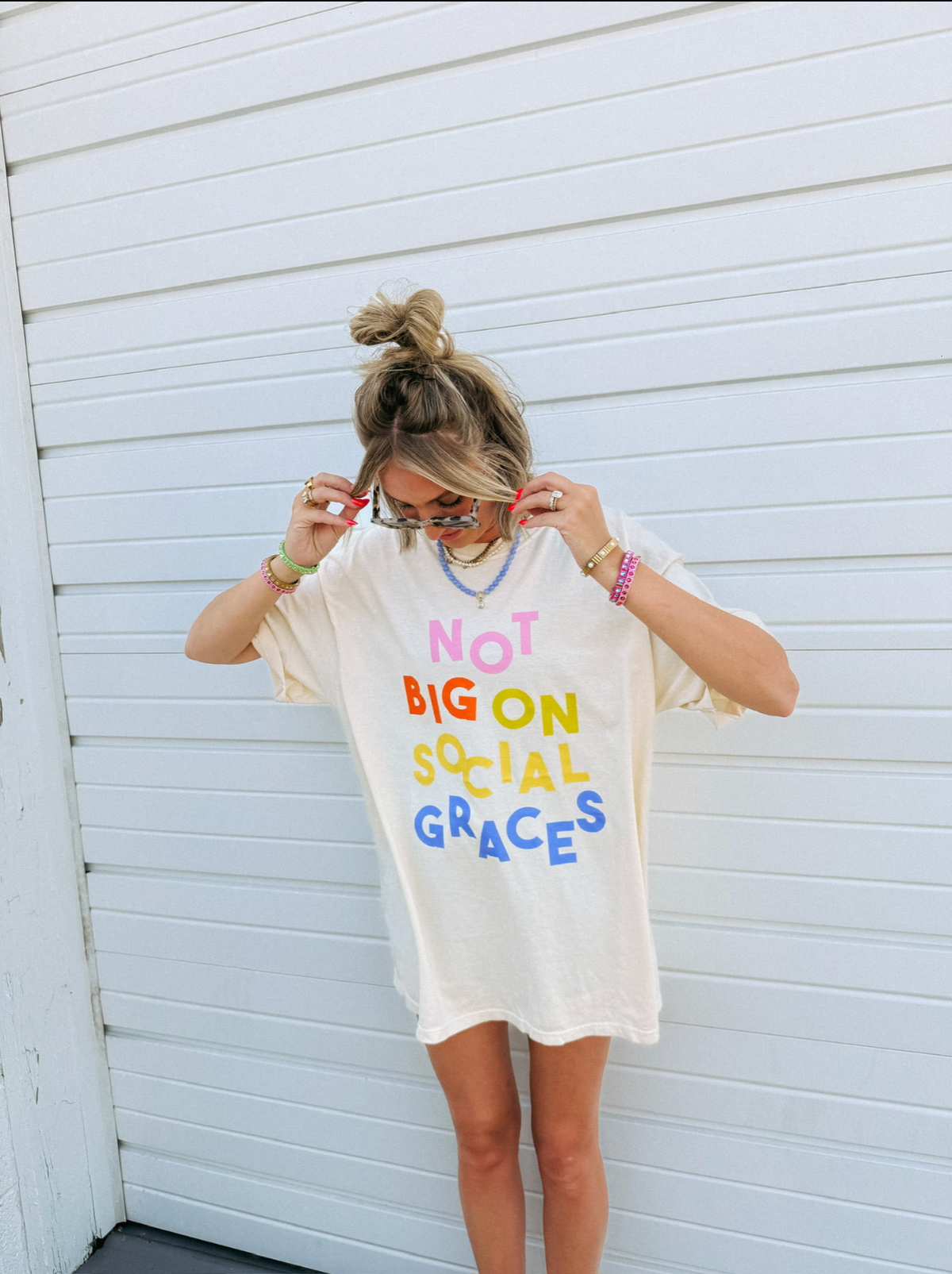 Social Graces Graphic Tee - Ivory