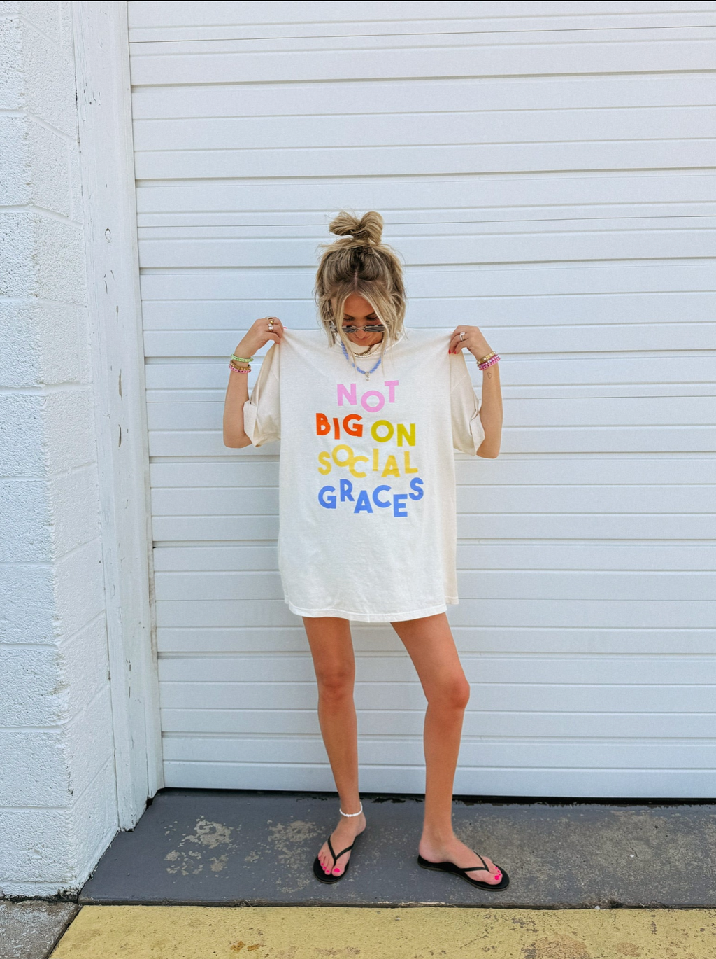 Social Graces Graphic Tee - Ivory