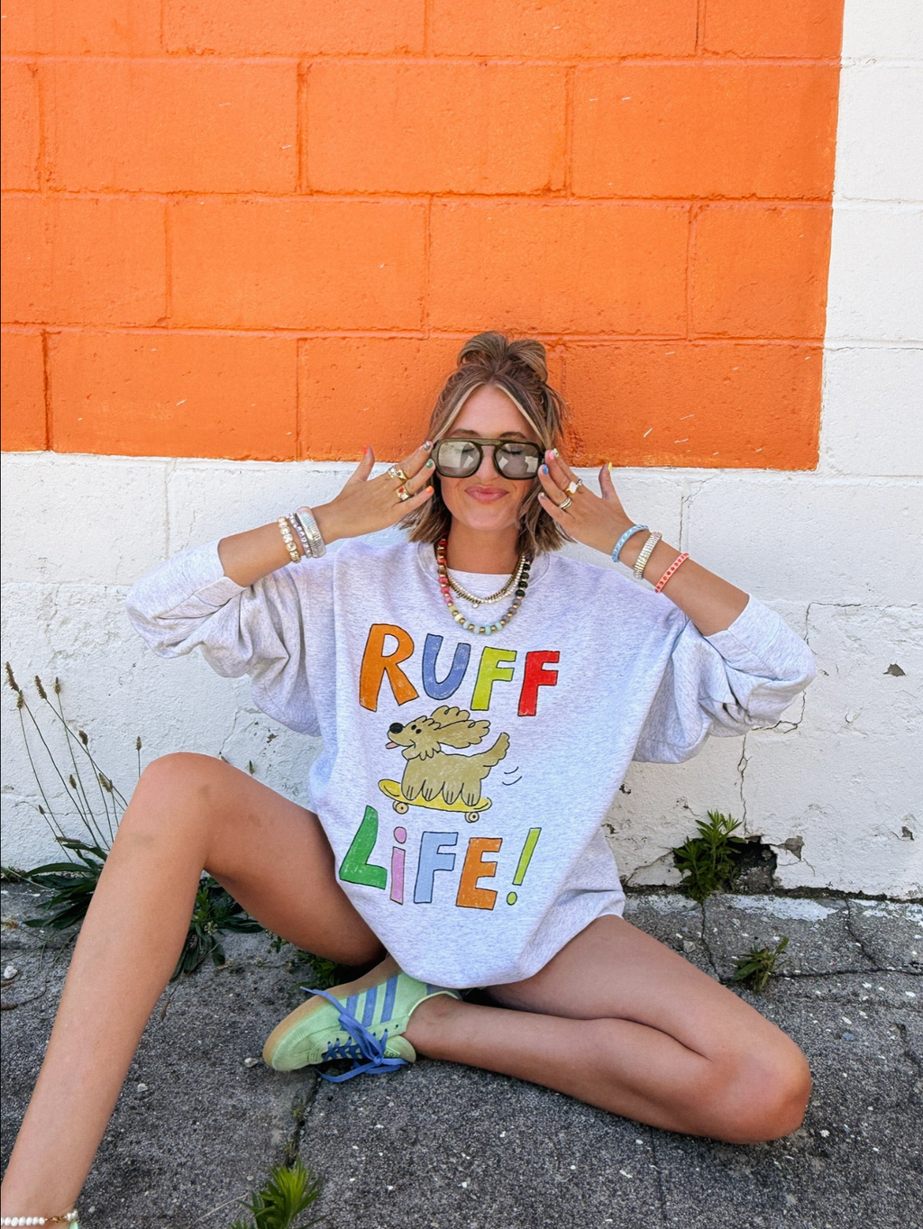 Ruff Life Sweatshirt - Ash