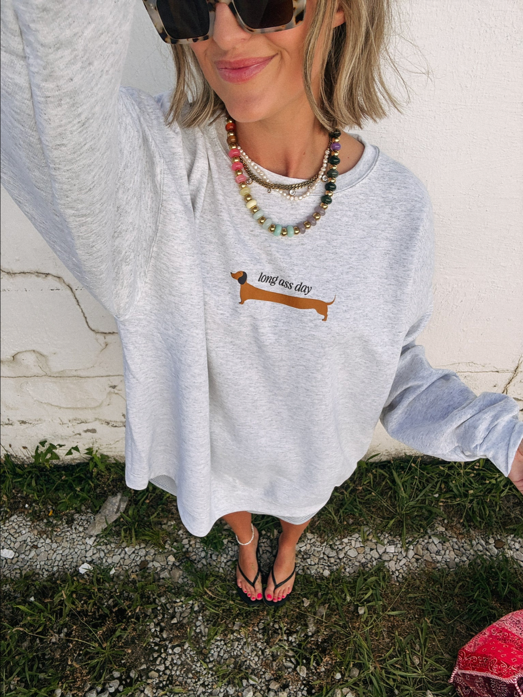 Long Ass Day Sweatshirt - Ash