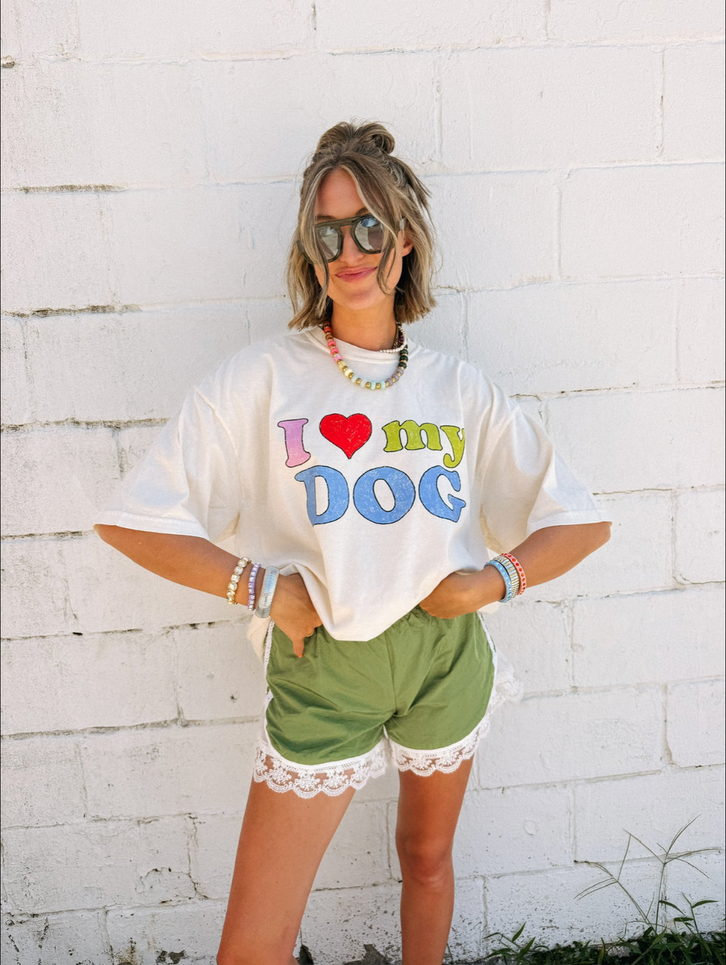 I ♡ My Dog Graphic Tee - Ivory