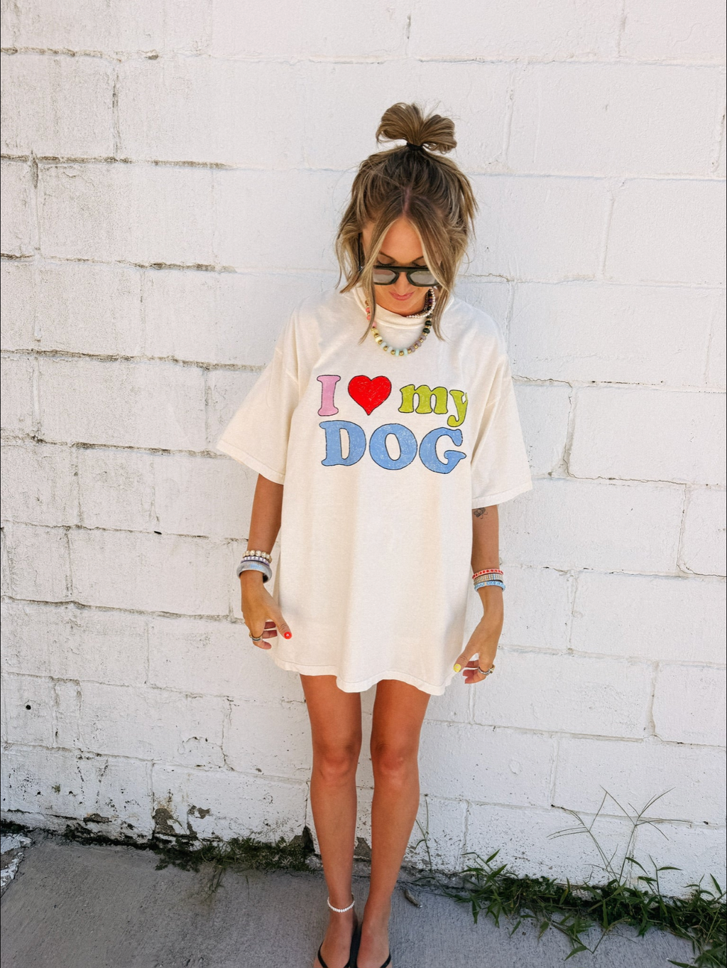 I ♡ My Dog Graphic Tee - Ivory