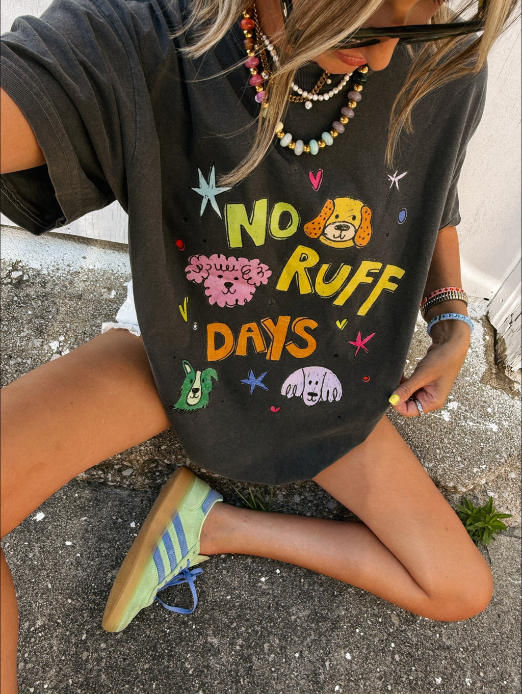 No Ruff Days Graphic Tee - Charcoal