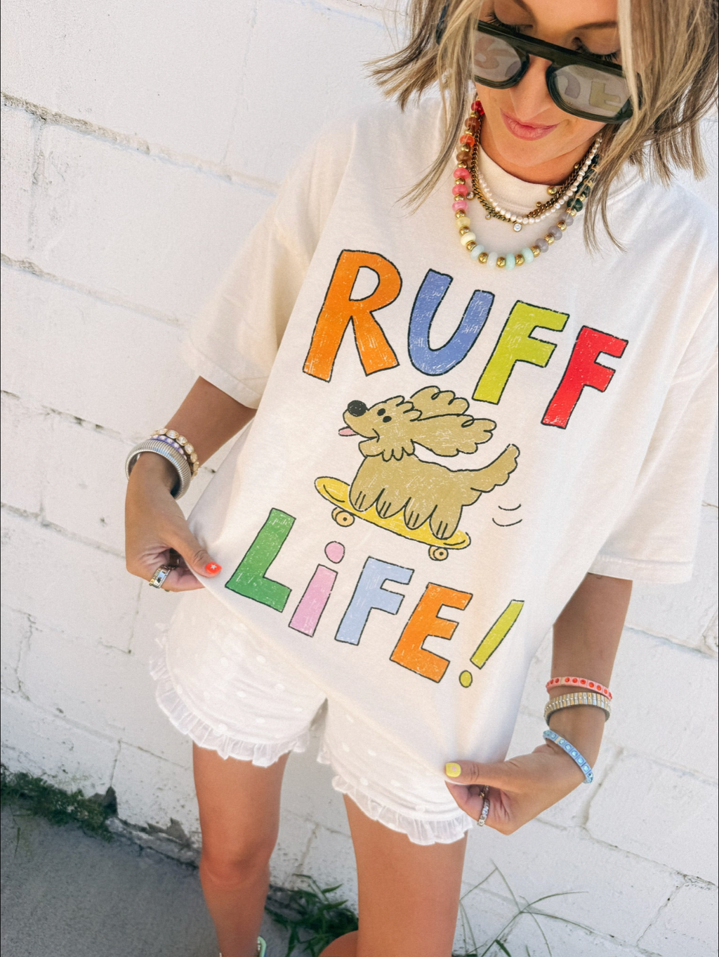 Ruff Life Graphic Tee - Ivory