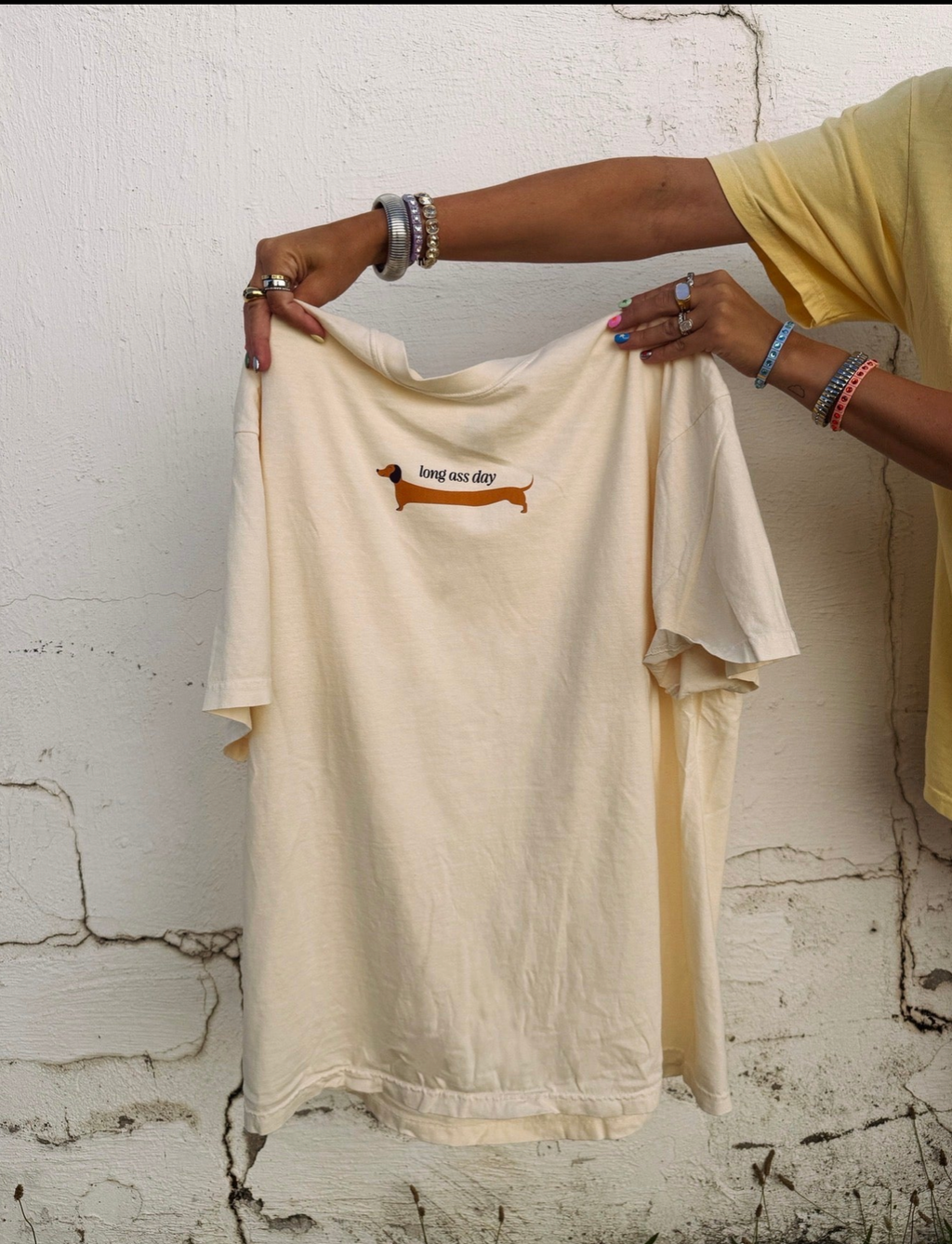 Long Ass Day Graphic Tee - Ivory