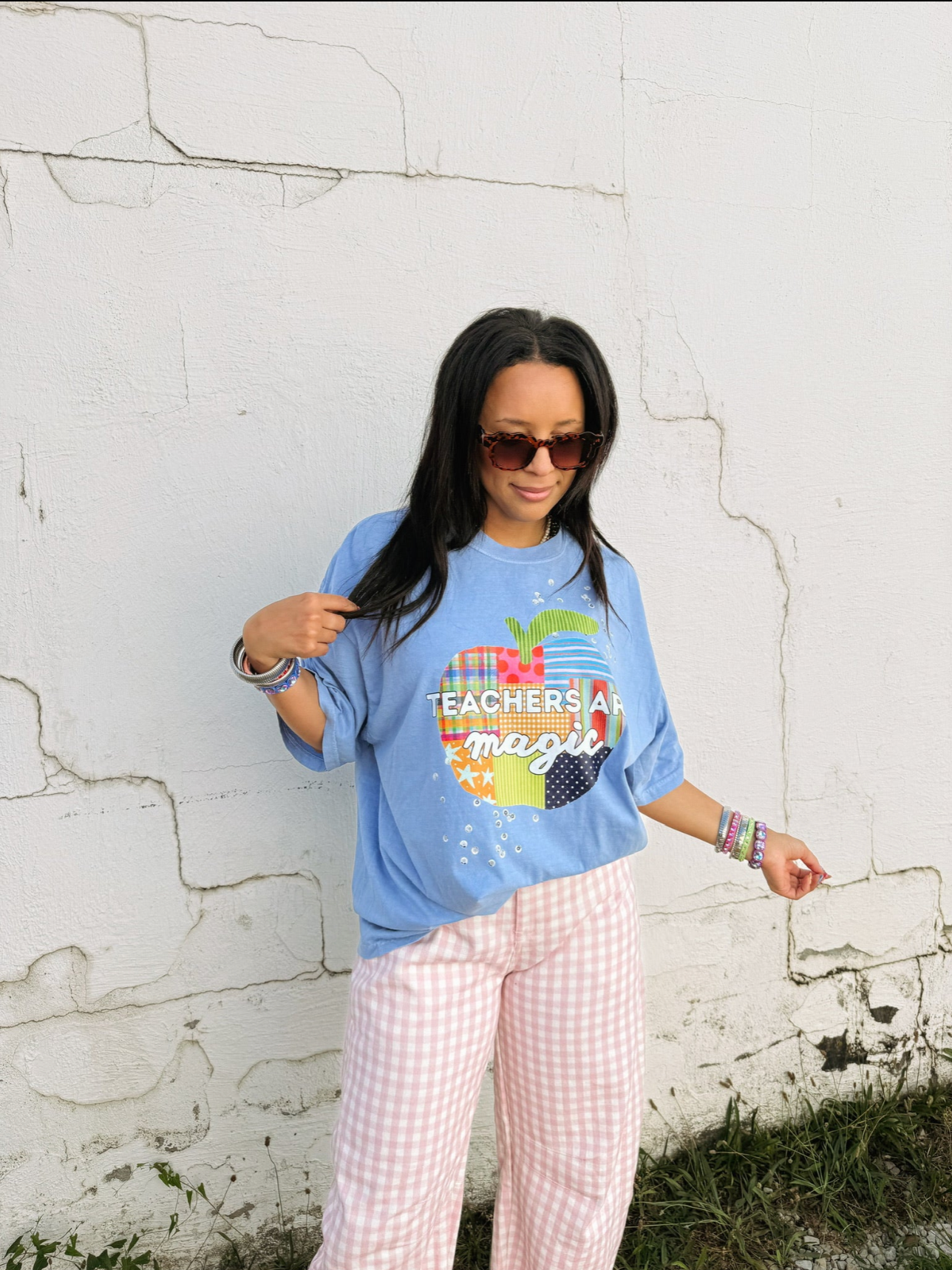 Teachers Are Magic Graphic Tee - Denim