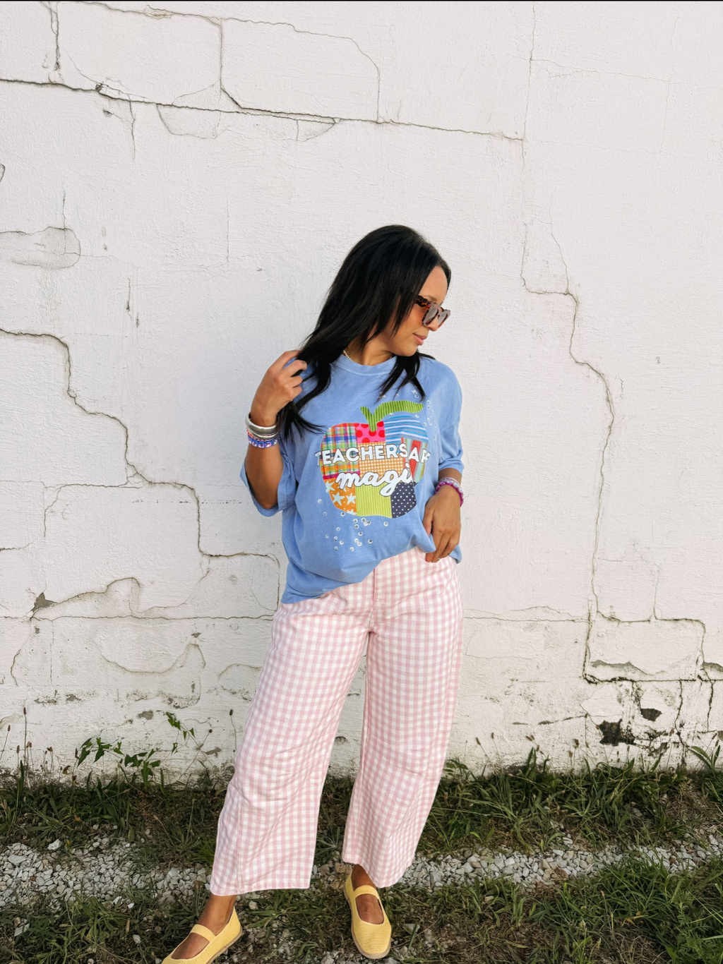 Teachers Are Magic Graphic Tee - Denim