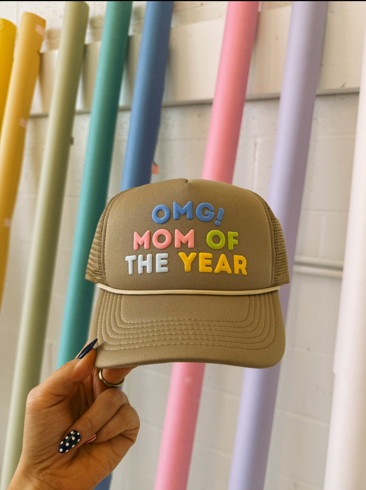 Omg! Mom Of The Year Trucker Hat
