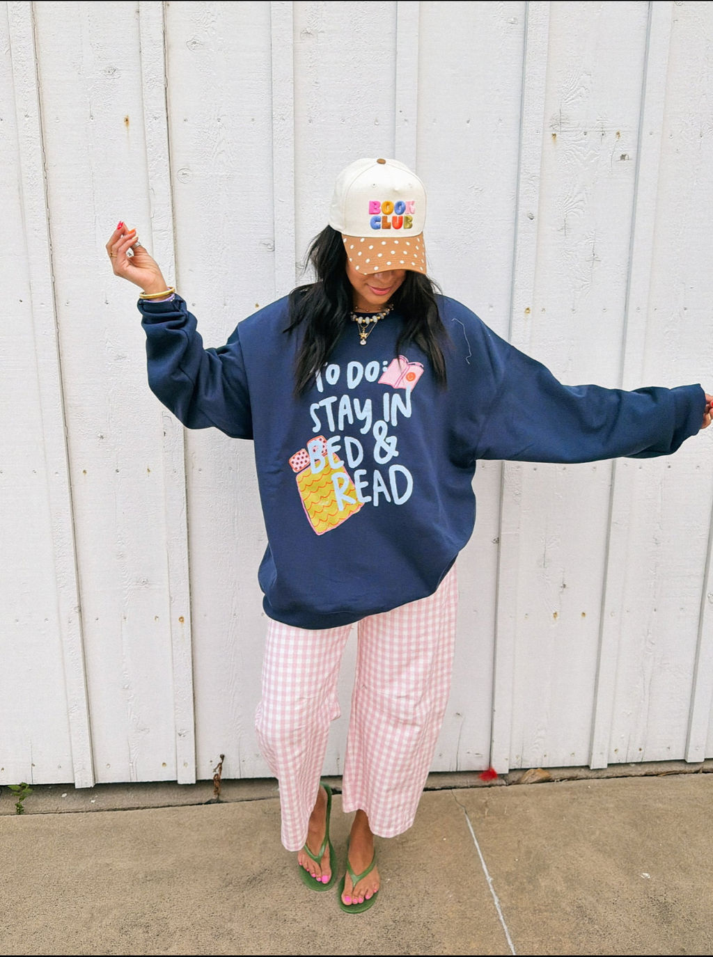 Stay In Bed Sweatshirt - Navy
