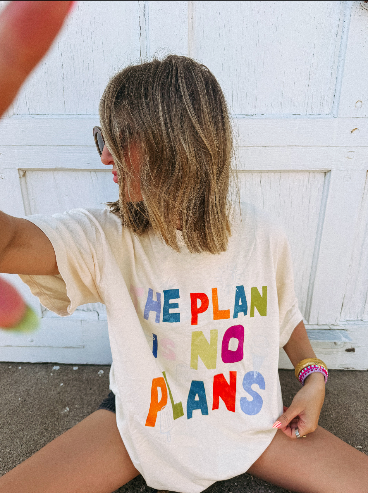 No Plans Graphic Tee - Ivory