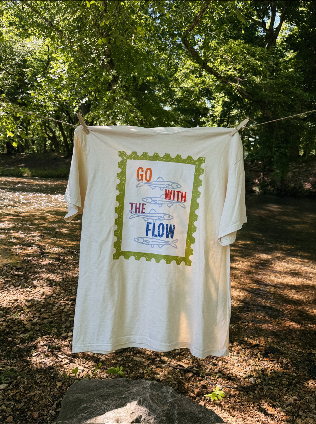 Go With The Flow Graphic Tee - Ivory