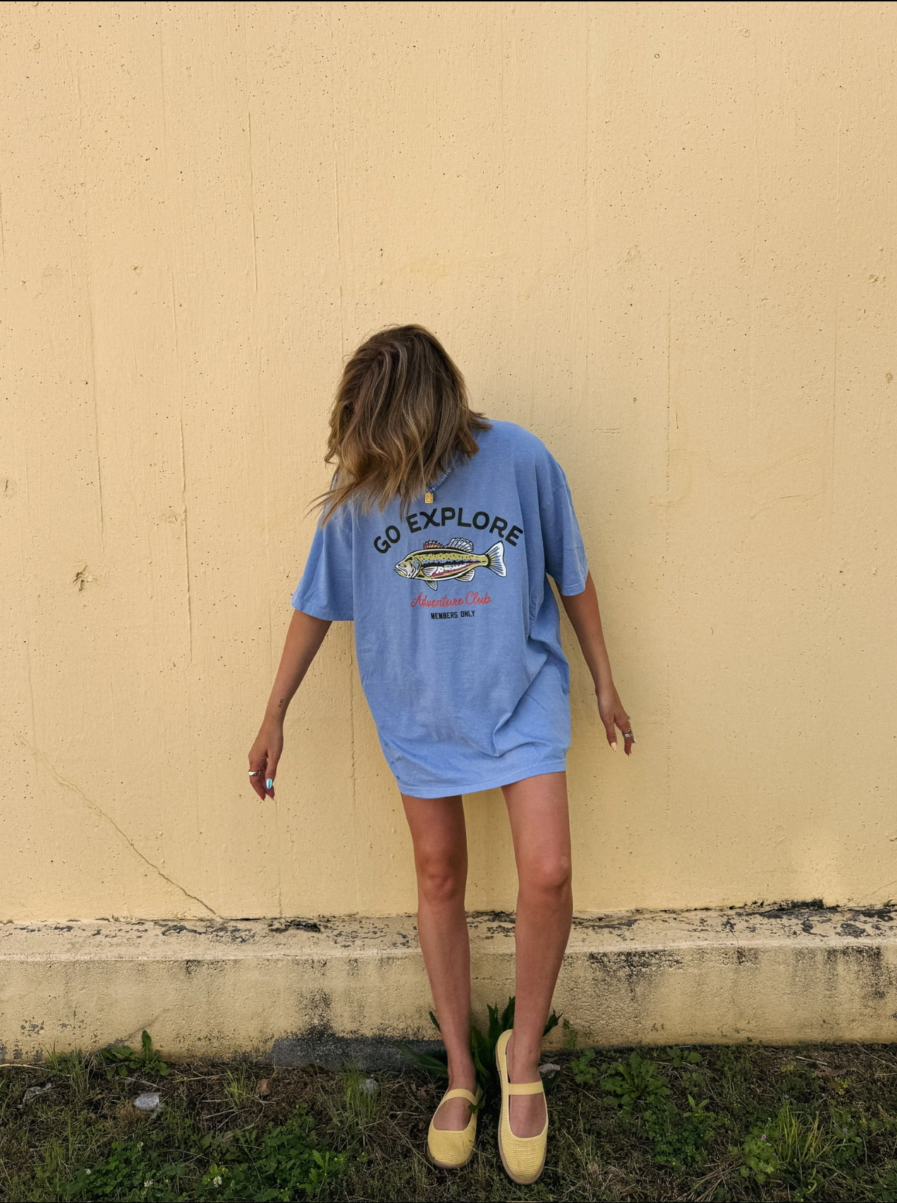 Go Explore Graphic Tee - Denim