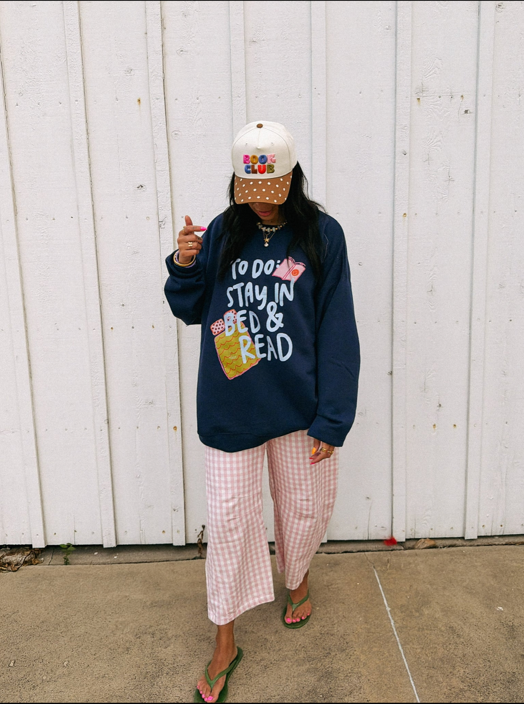 Stay In Bed Sweatshirt - Navy