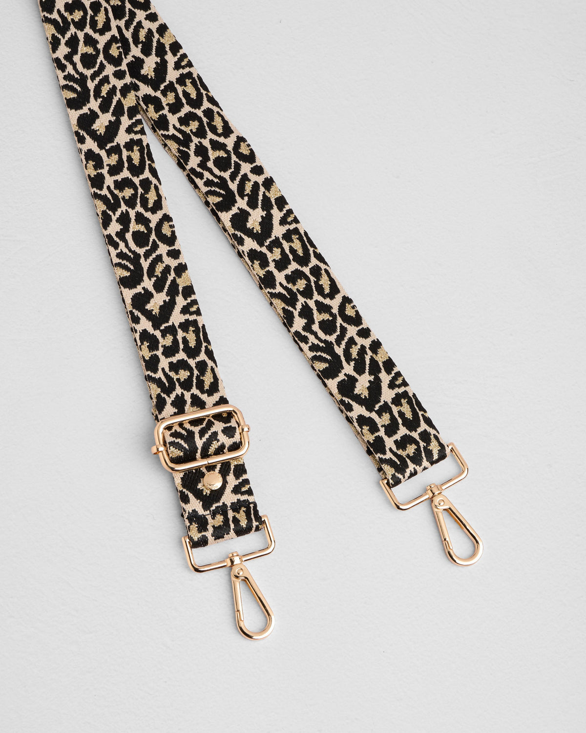 Strap Black & Gold Leopard