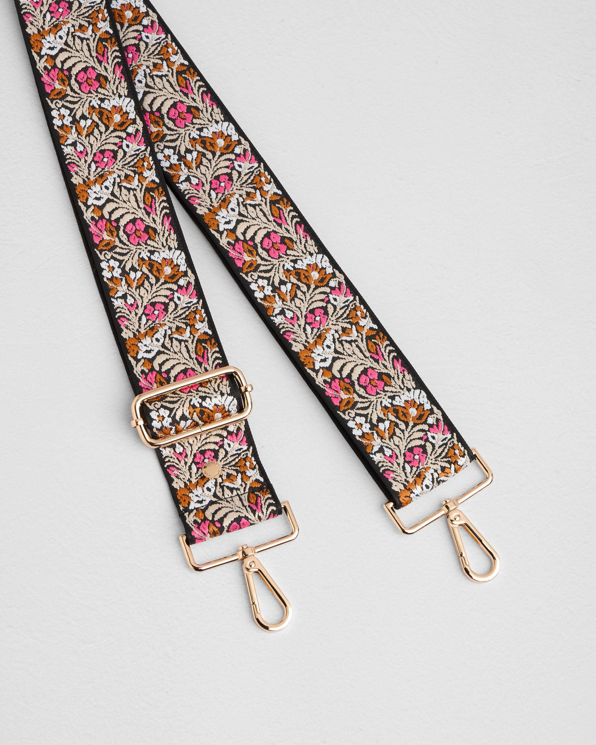 Strap Black & Pink Floral