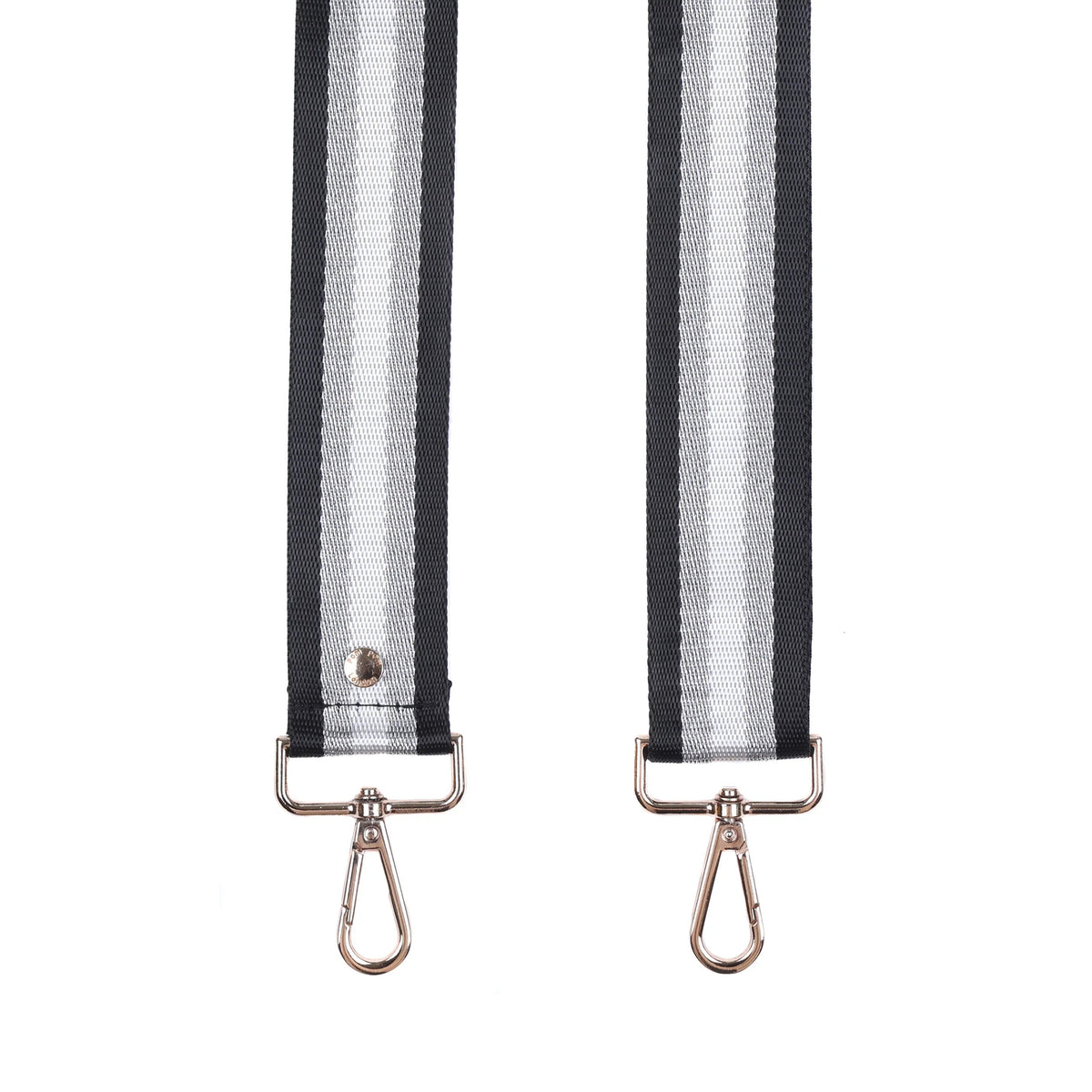 Strap Black & Silver Stripe