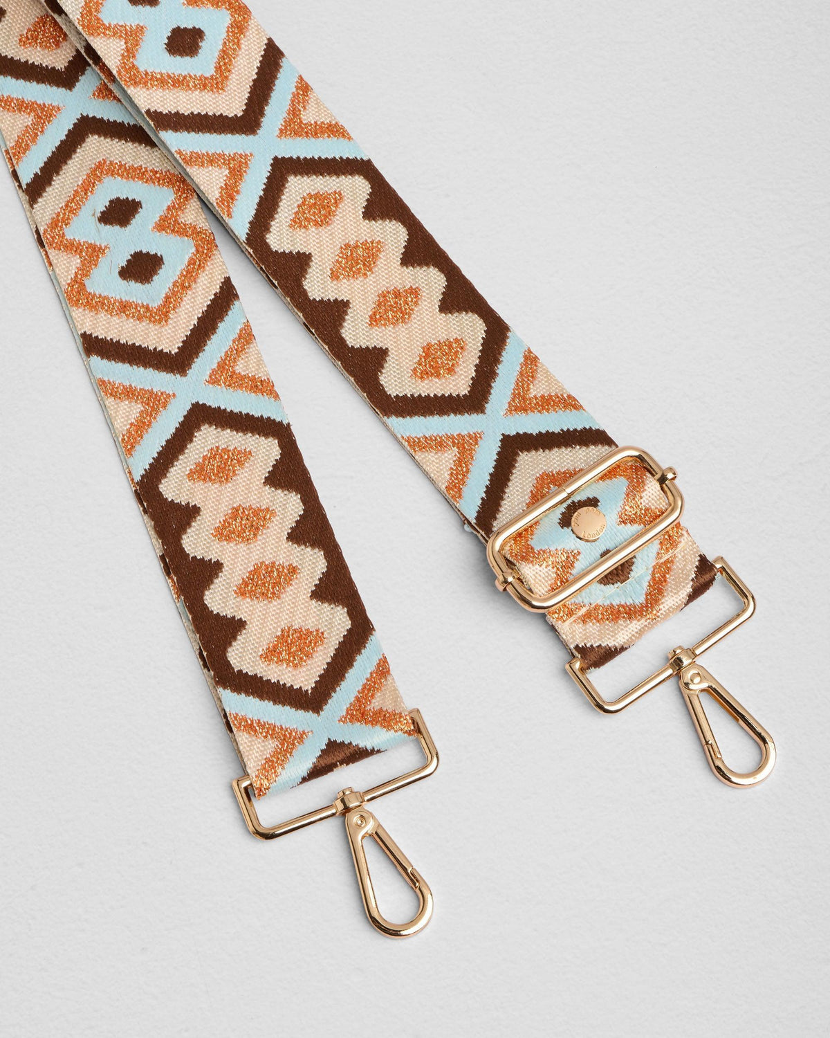 Strap Burnt Orange Glitter Embroidered