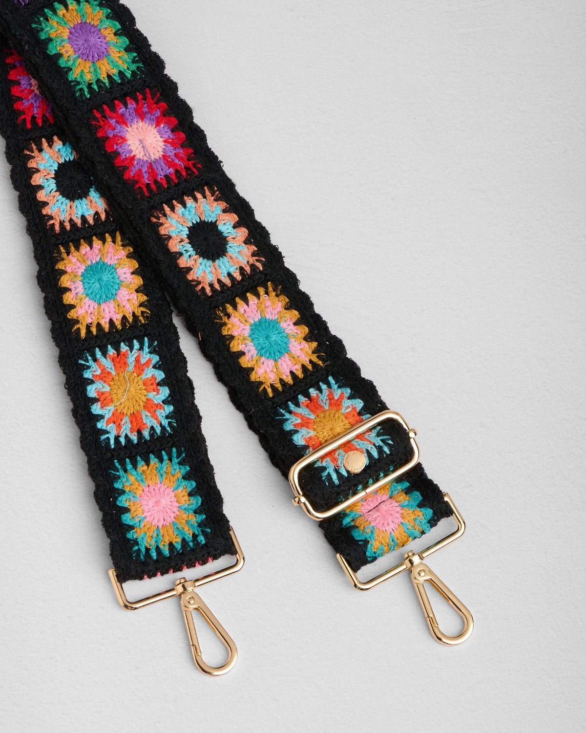 Strap Crochet Squares Black