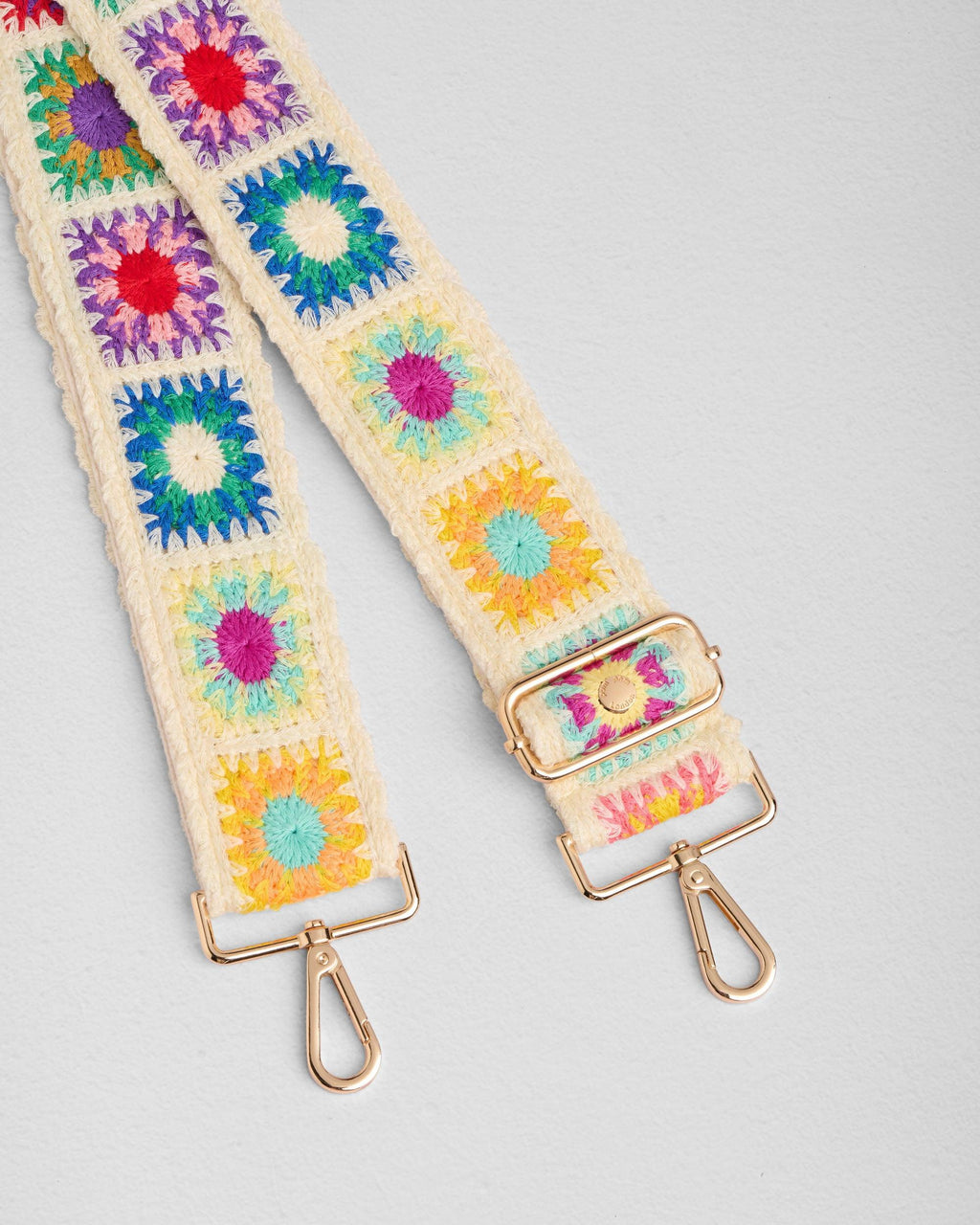 Strap Crochet Squares Cream