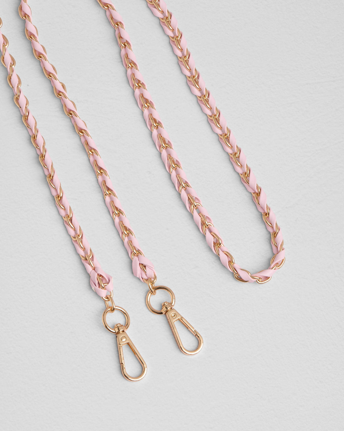 Strap Gold Chain Cherry Blossom Pink Weave