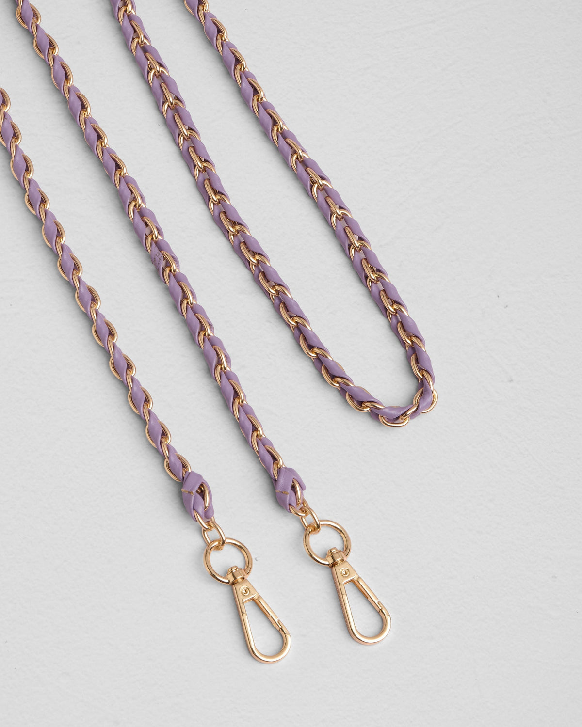 Strap Gold Chain French Lavender Weave
