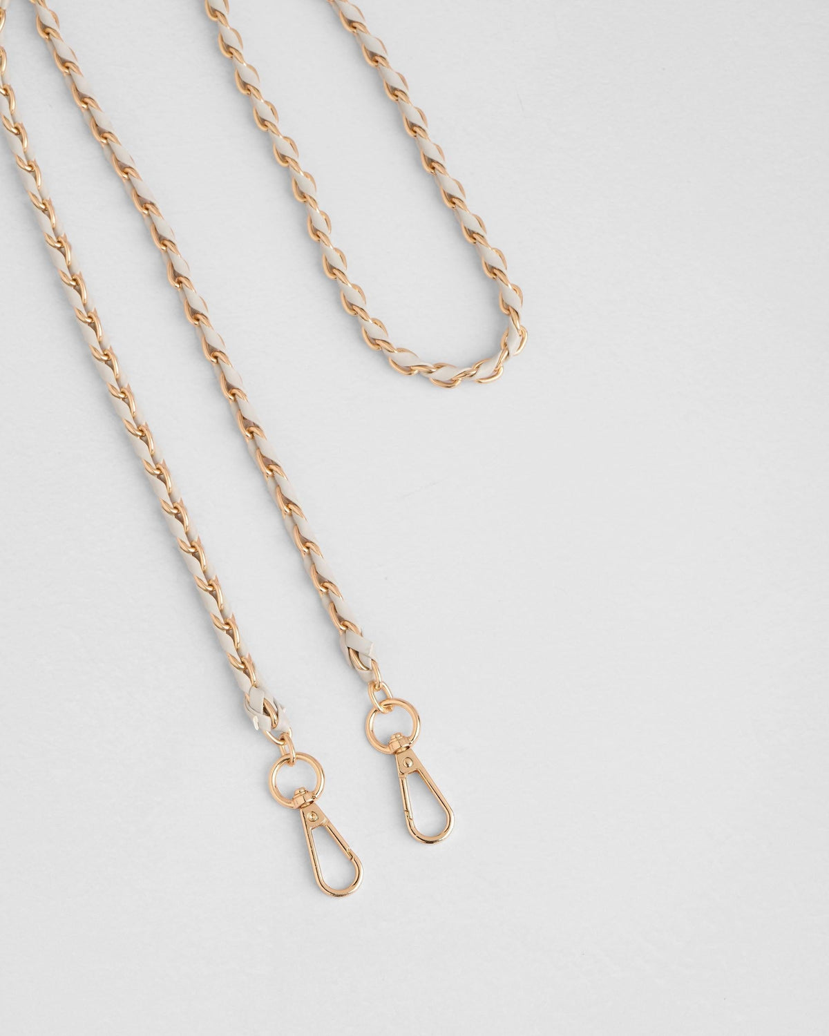 Strap Gold Chain Salt Grey Weave