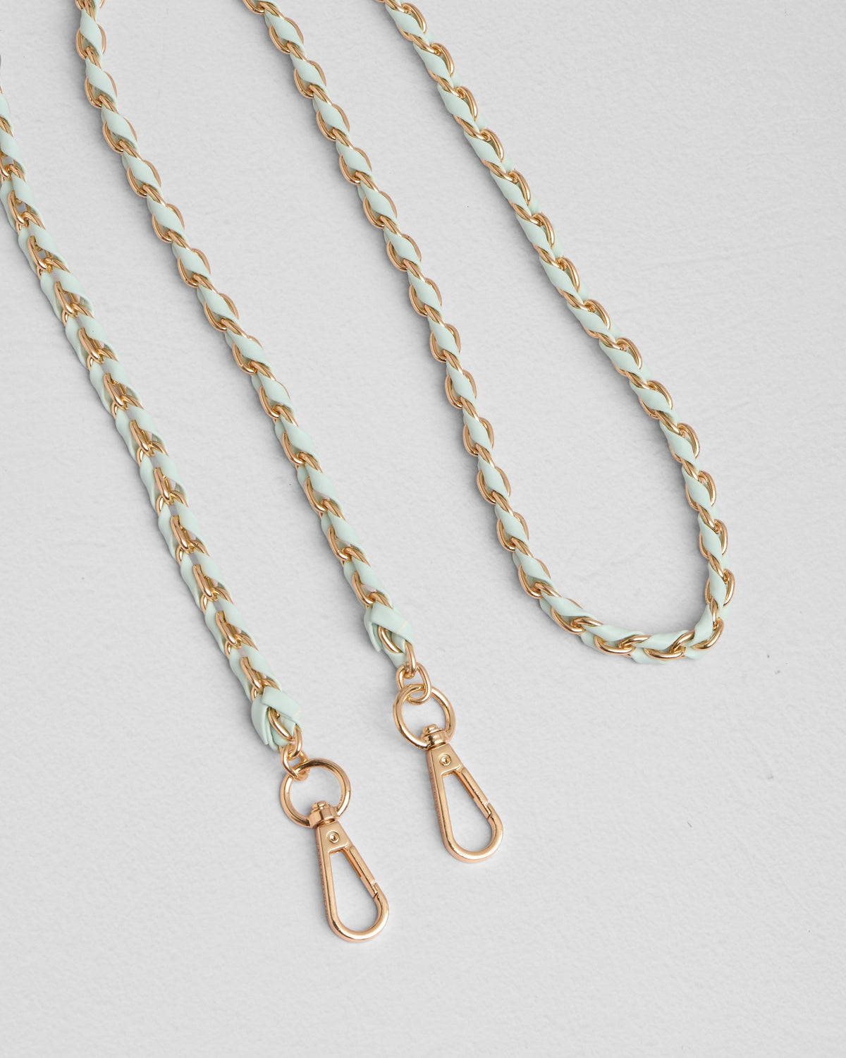 Strap Gold Chain Spearmint Weave