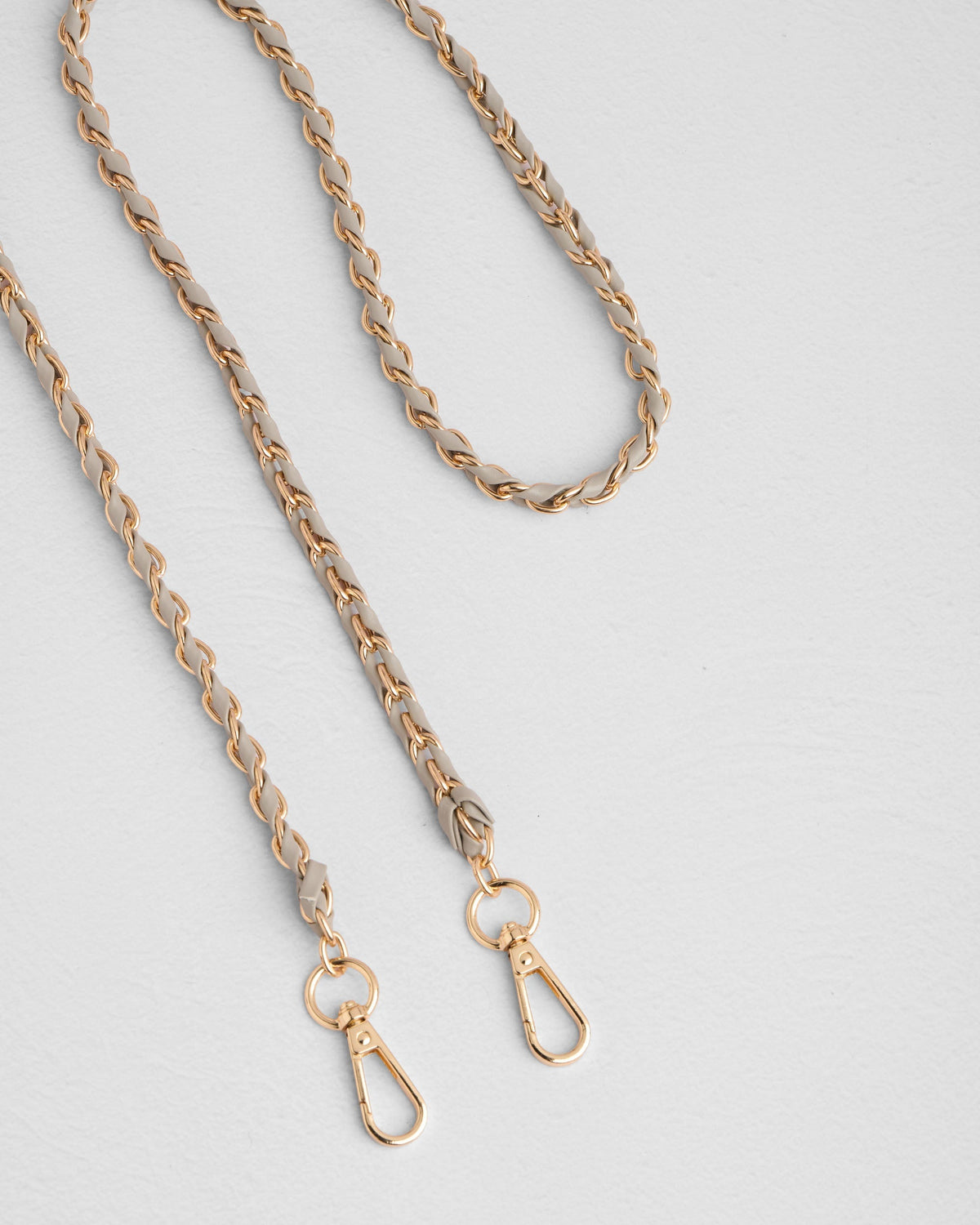 Strap Gold Chain Stone Weave