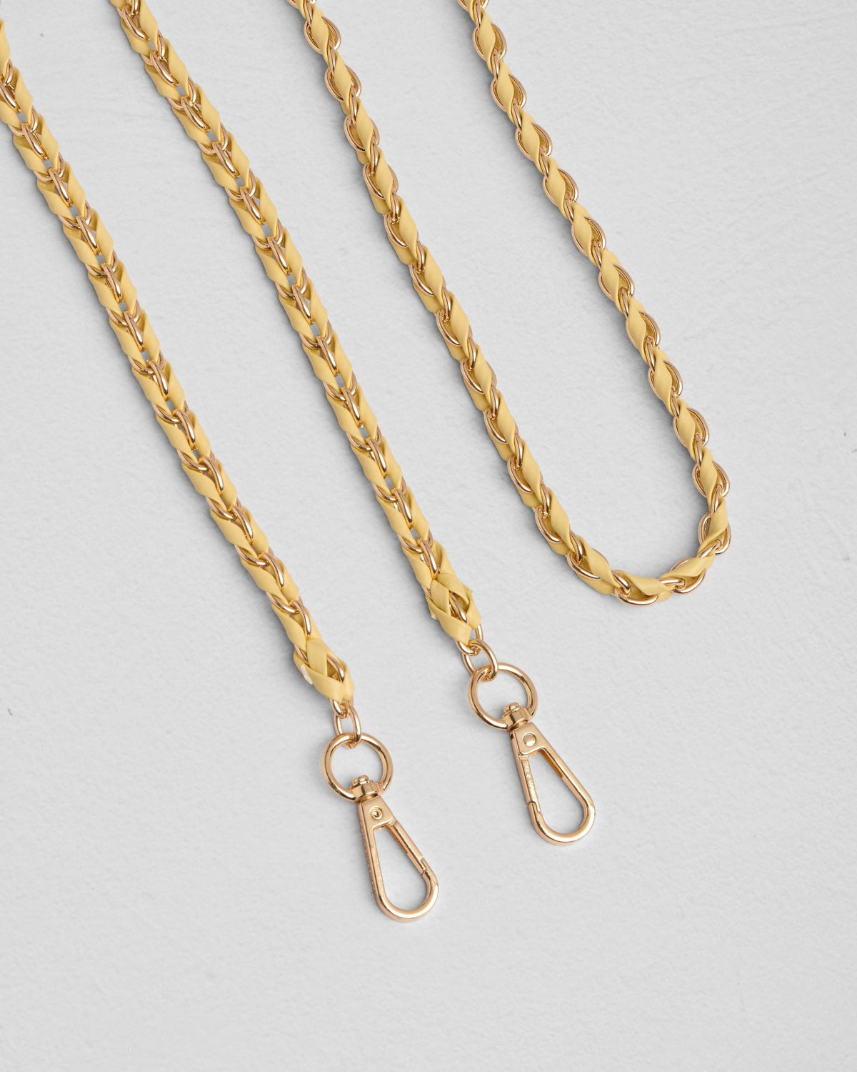 Strap Gold Chain Straw Weave