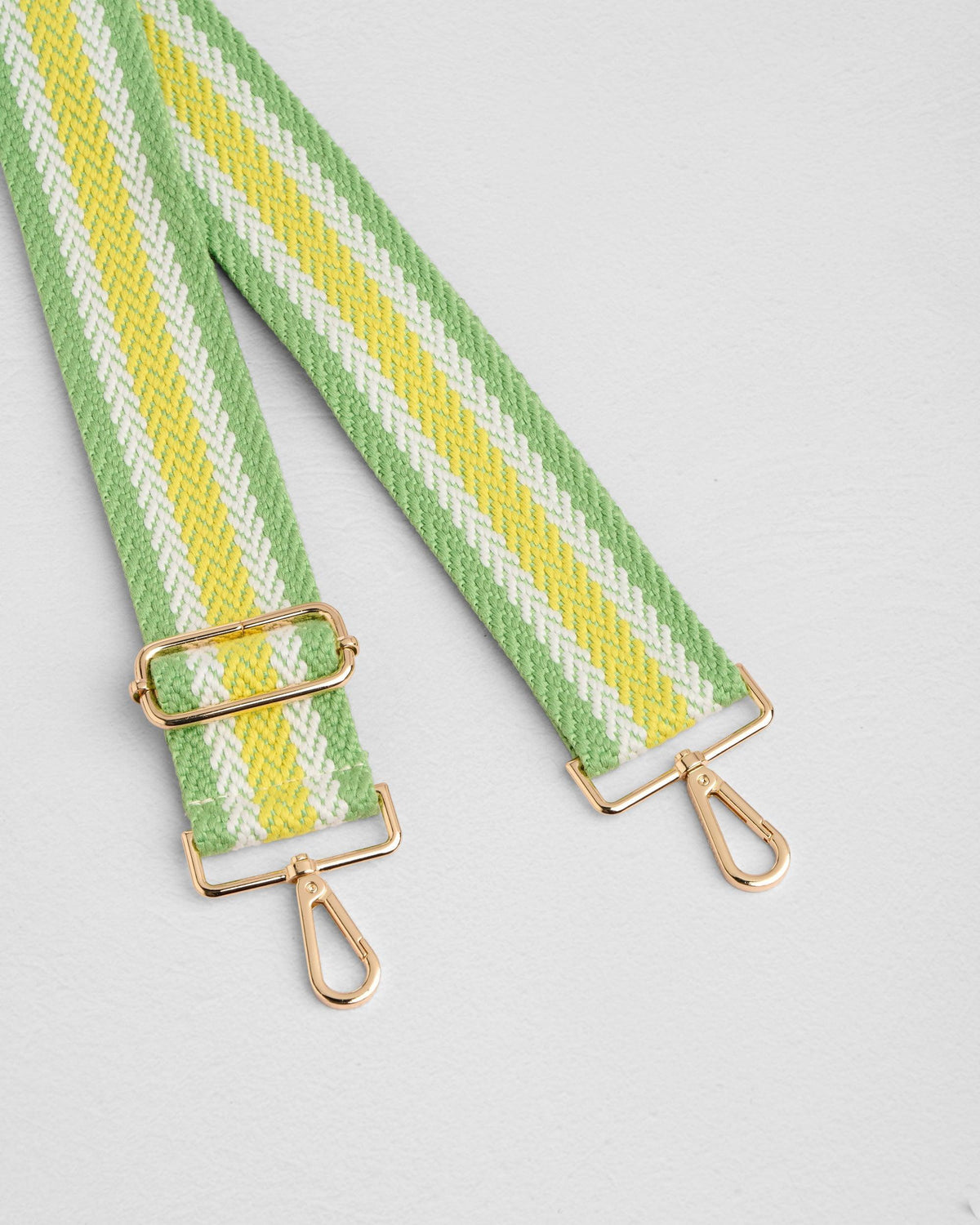 Strap Green Woven Stripe