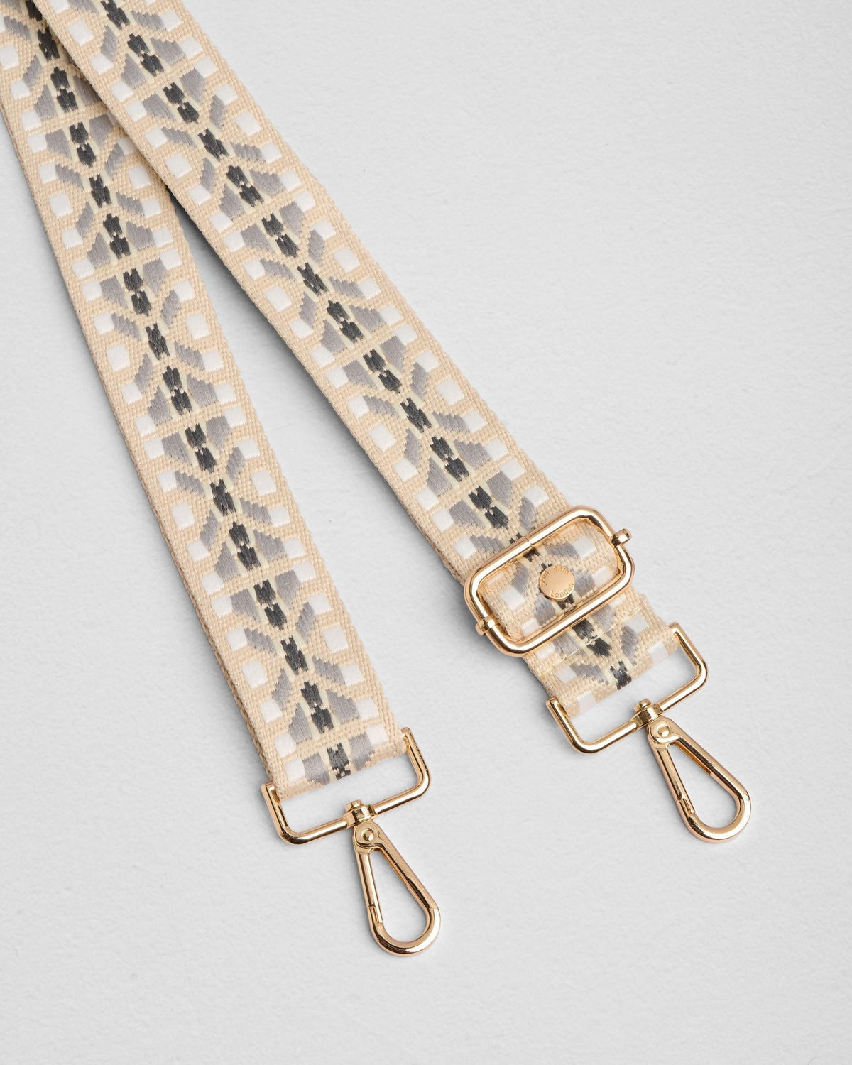 Strap Grey & White Stitched