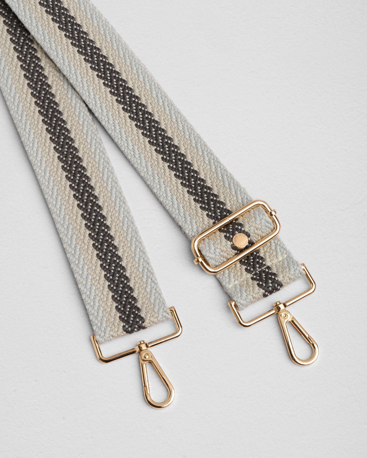 Strap Grey Woven Stripe