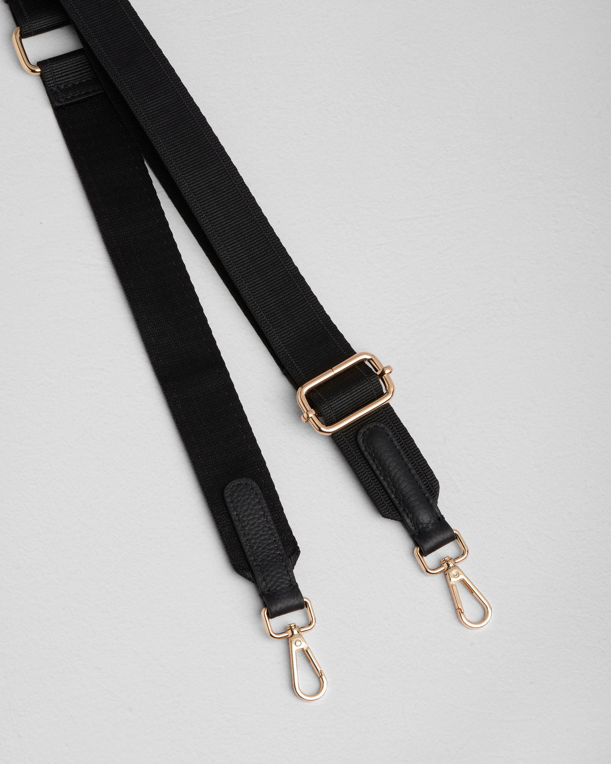 Strap Leather Tab - Black