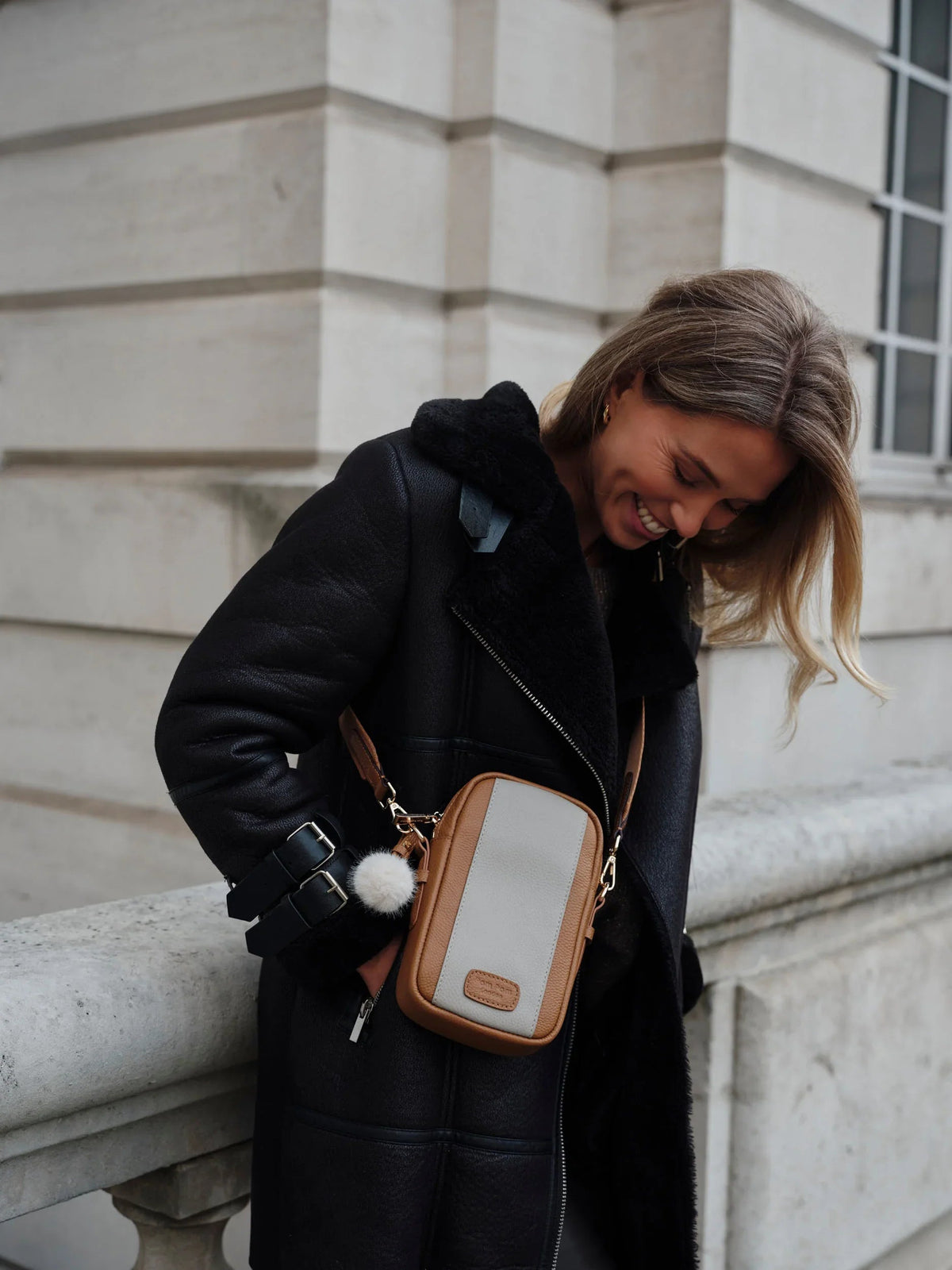 Strap Leather Tab - Maple