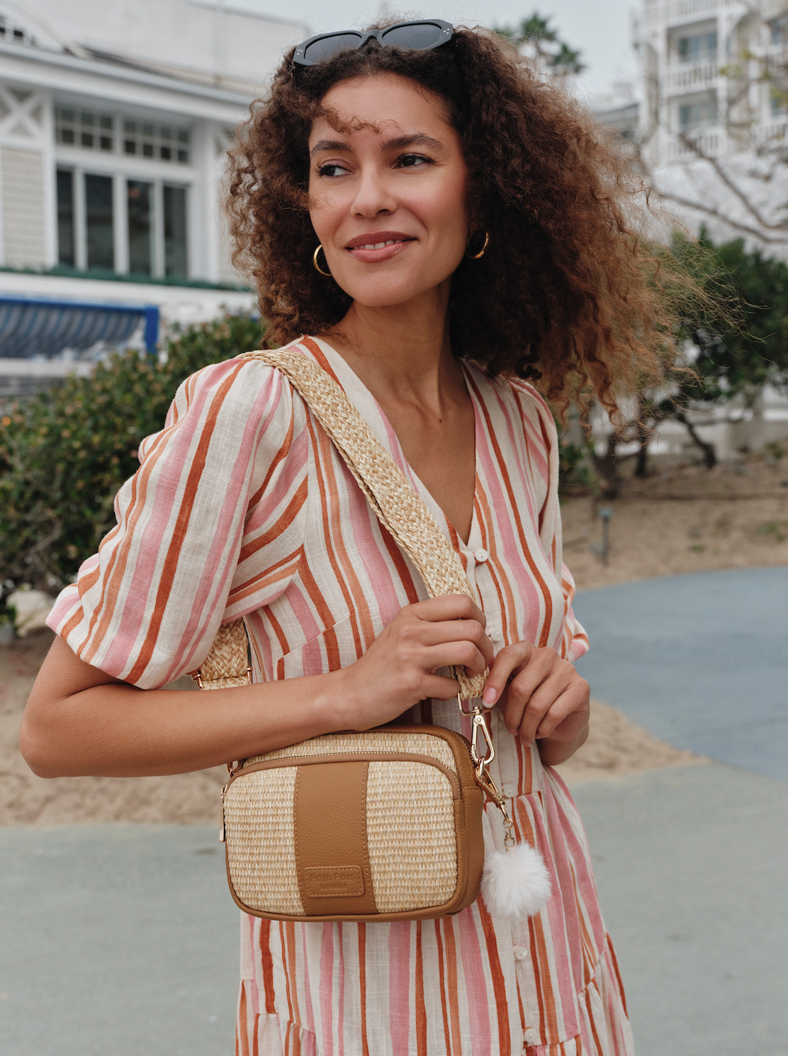 Original Raffia & Leather Bag Maple