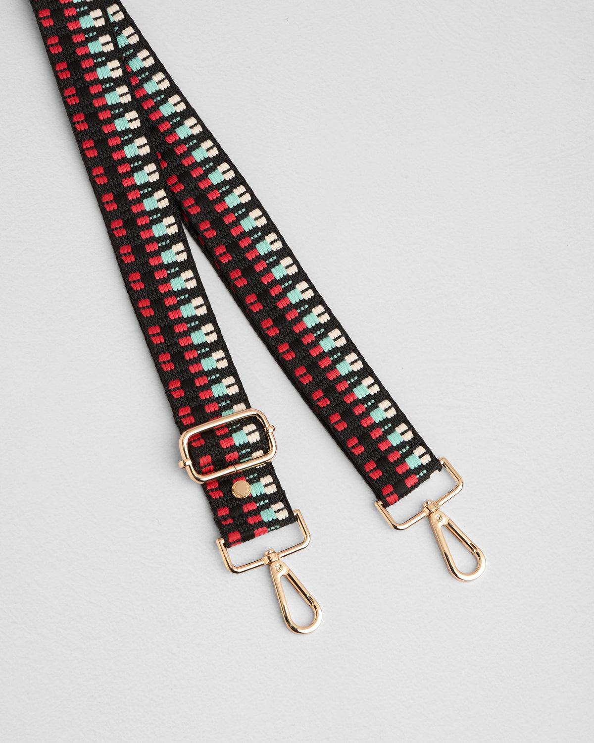 Strap Red & Black Twill