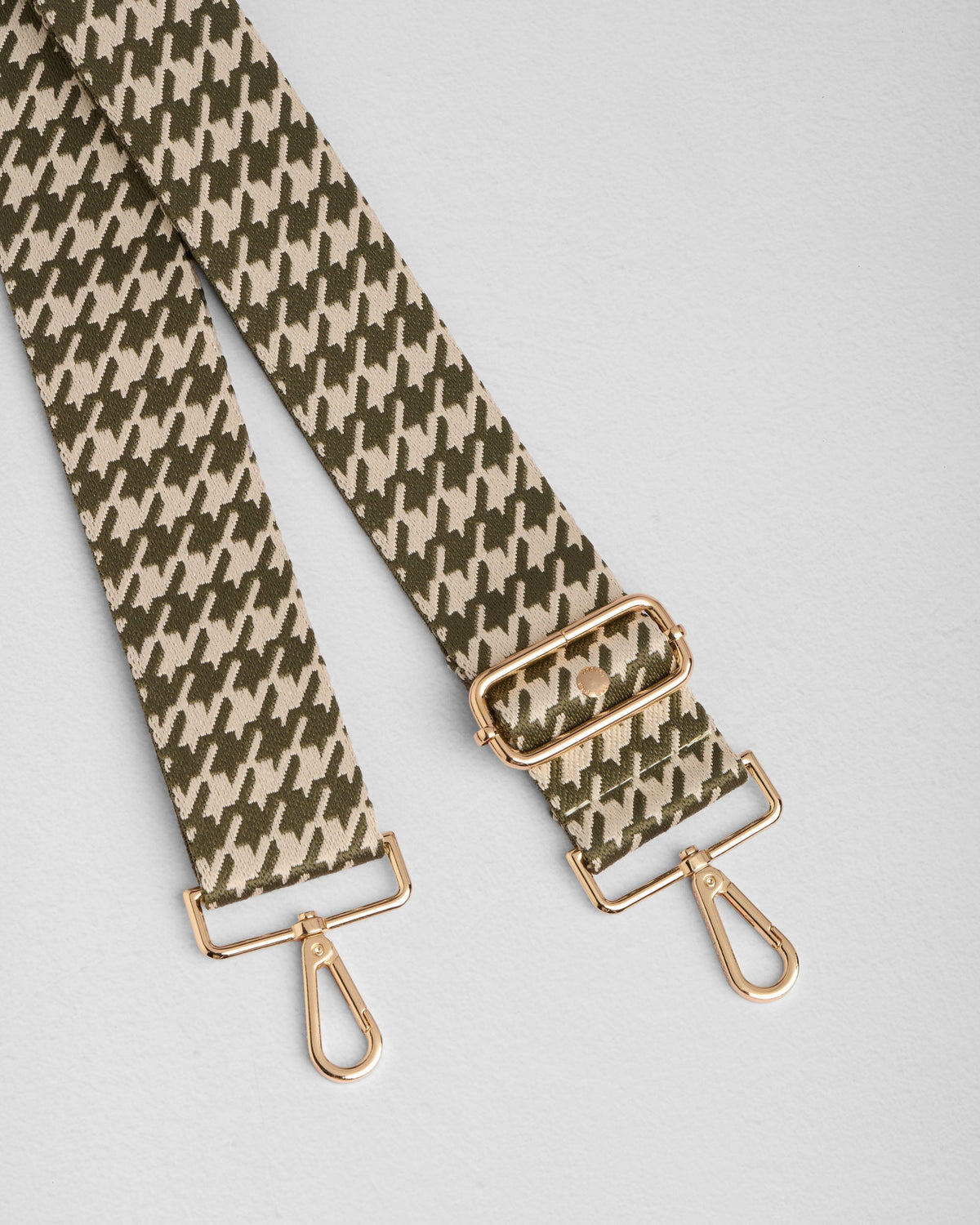 Strap Sage Green Hounds Tooth