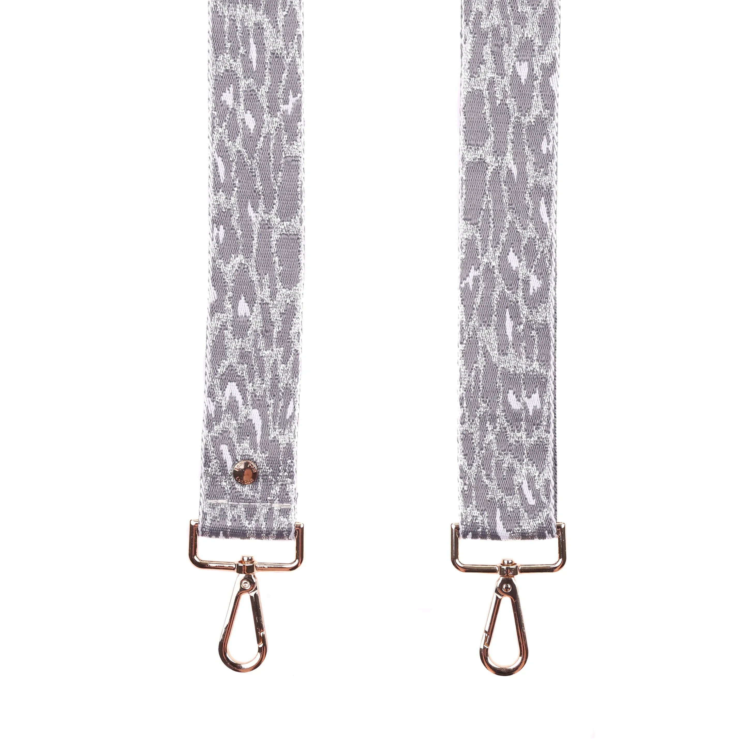 Strap Silver & Grey Leopard