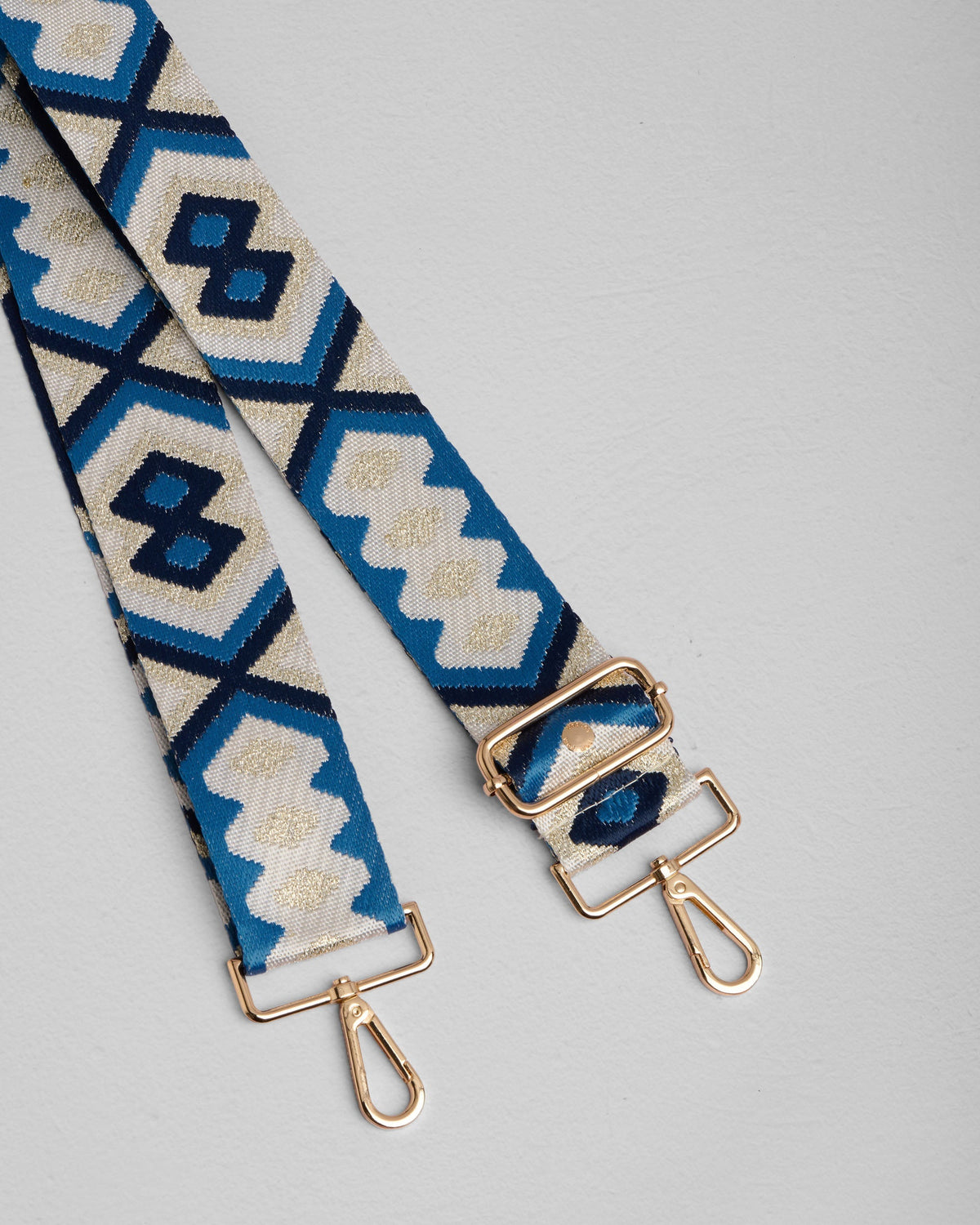 Strap Slate Blue Sparkle Embroidered